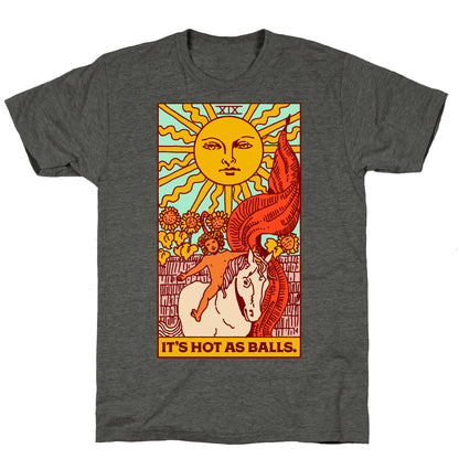 It's Hot As Balls (The Sun Tarot) Unisex Triblend Tee