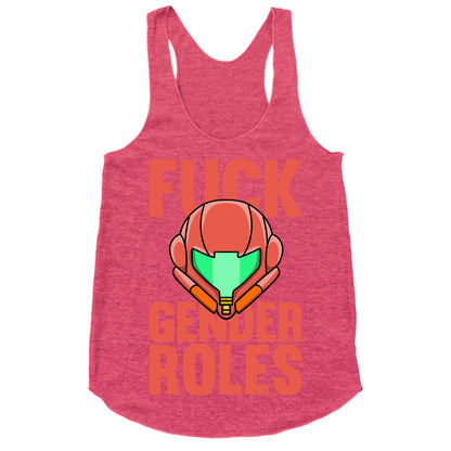 Fuck Gender Roles (Samus Aran) Racerback Tank