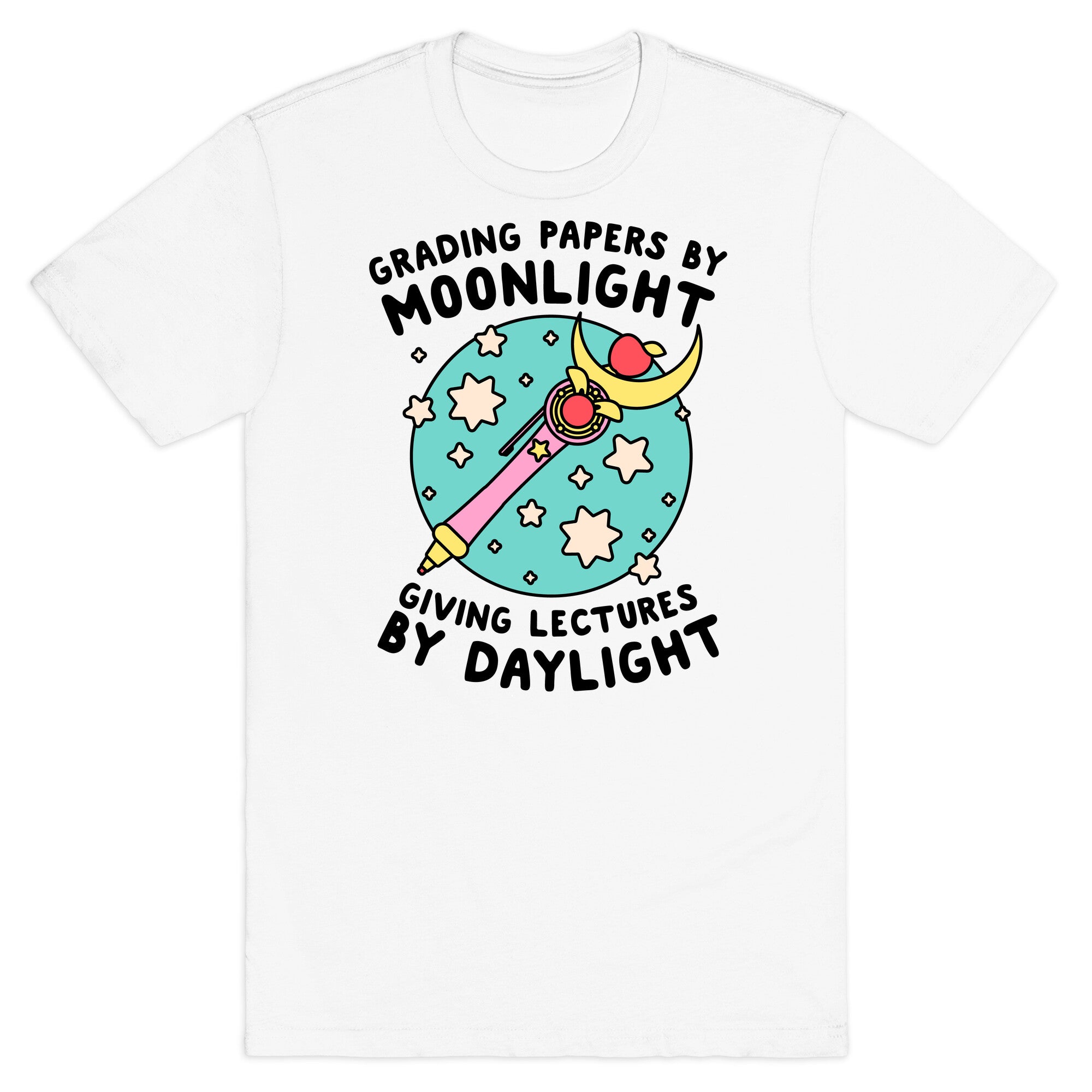 Grading Papers By Moonlight  T-Shirt
