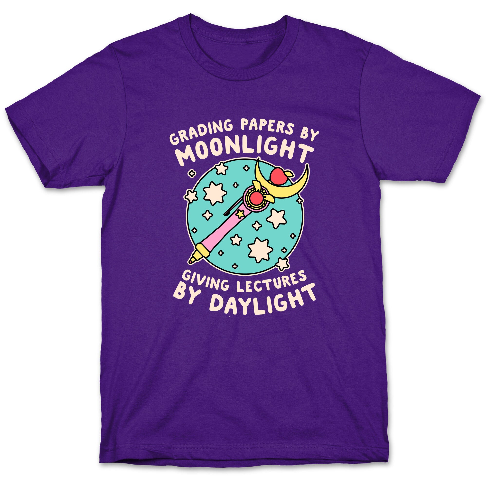 Grading Papers By Moonlight  T-Shirt