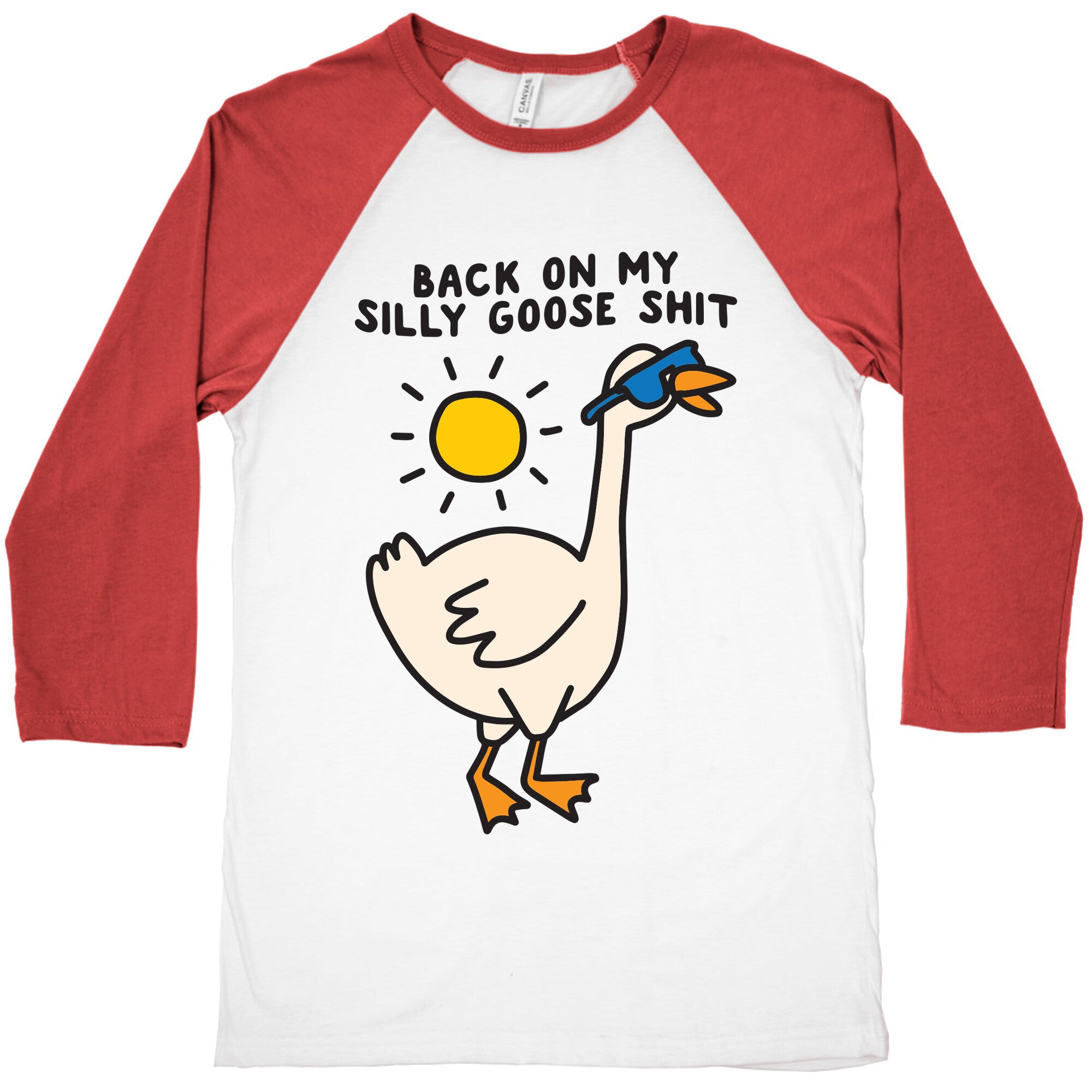 Back On My Silly Goose Shit Baseball Tee