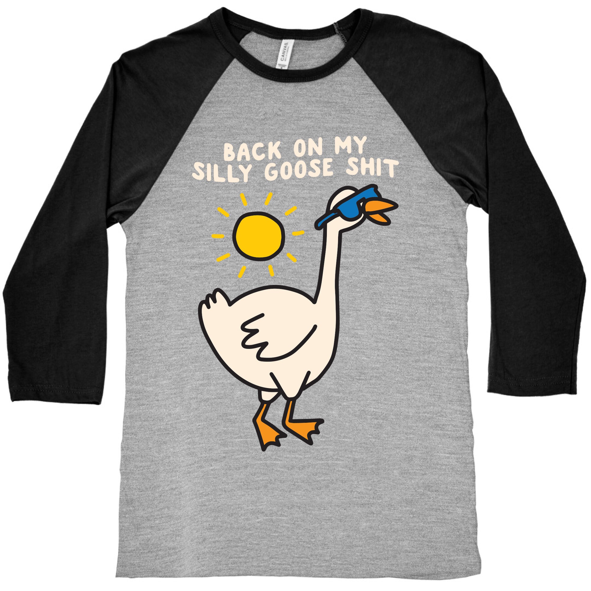 Back On My Silly Goose Shit Baseball Tee