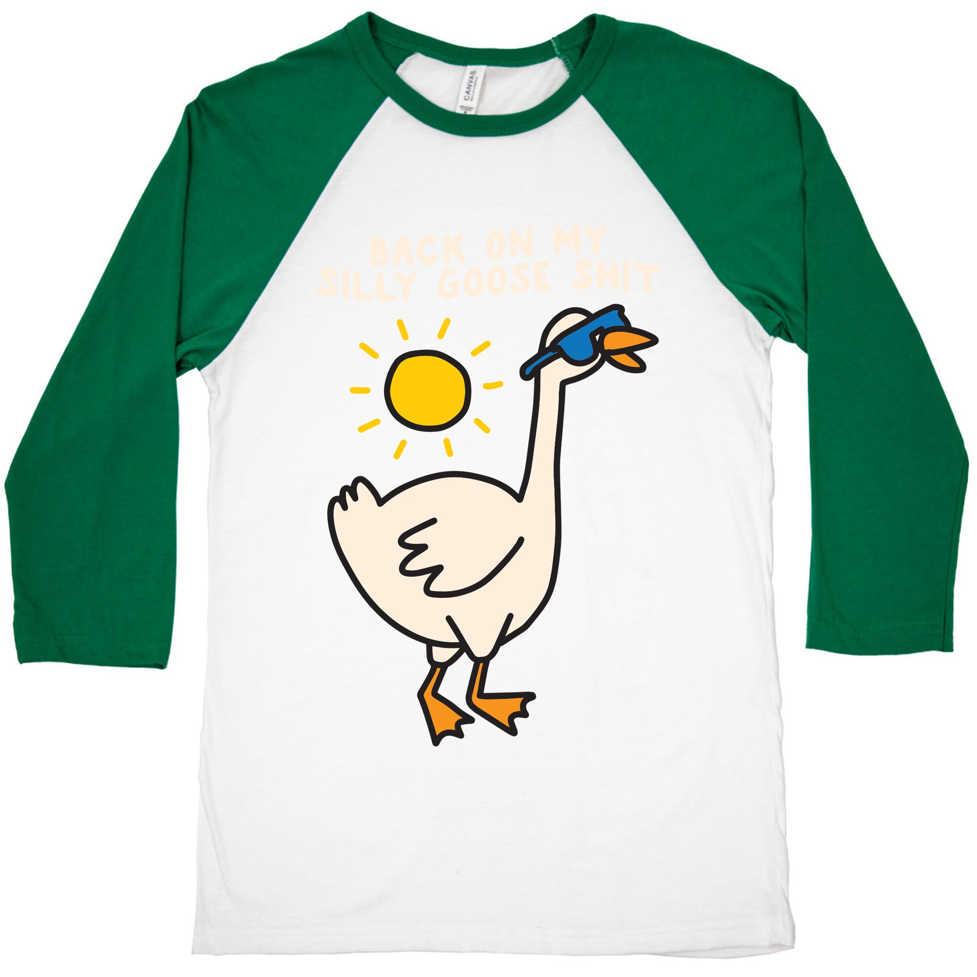 Back On My Silly Goose Shit Baseball Tee