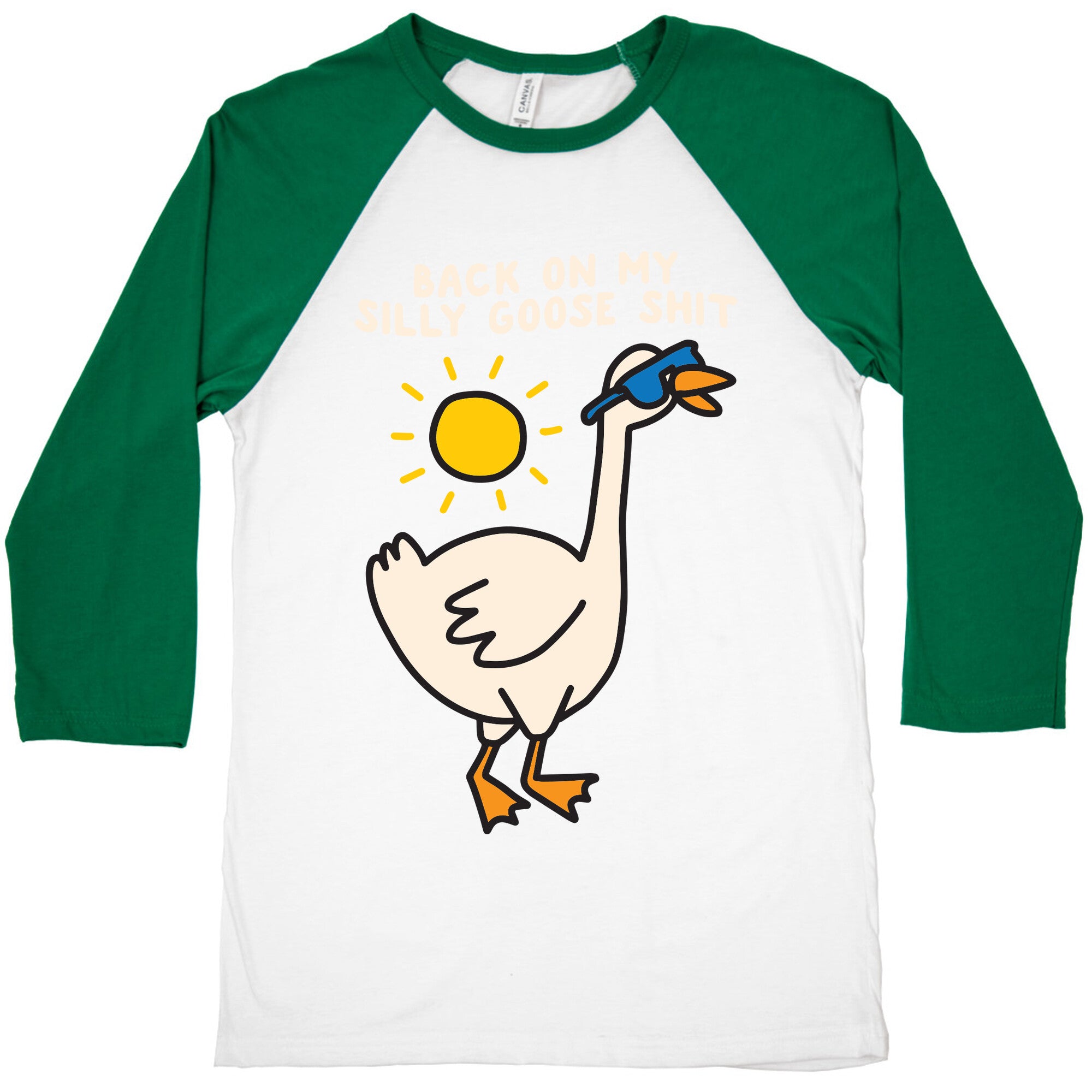 Back On My Silly Goose Shit Baseball Tee