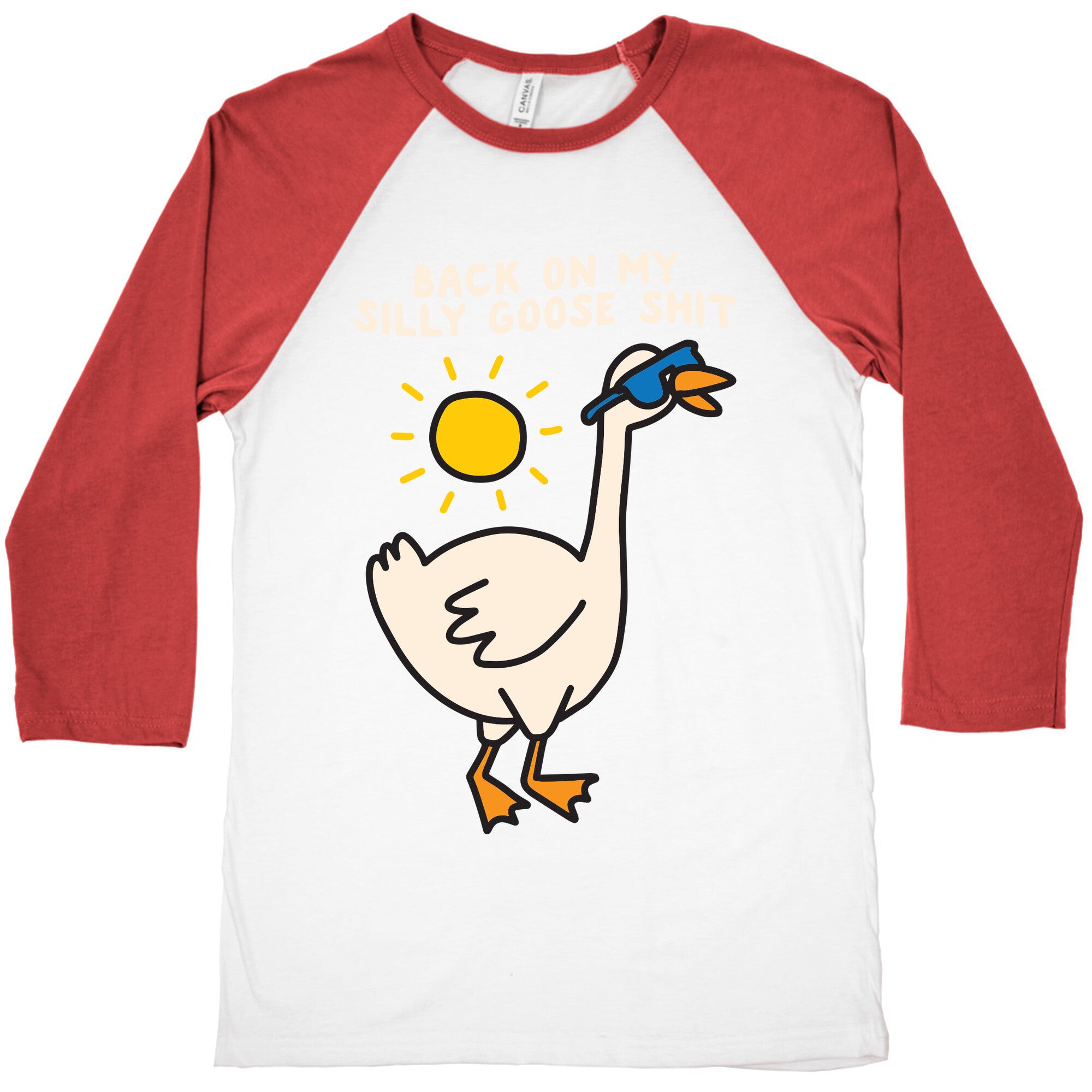 Back On My Silly Goose Shit Baseball Tee