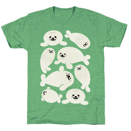 Baby Seals Pattern Study Unisex Triblend Tee