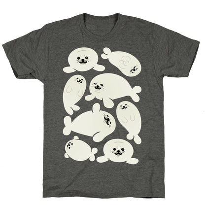 Baby Seals Pattern Study Unisex Triblend Tee