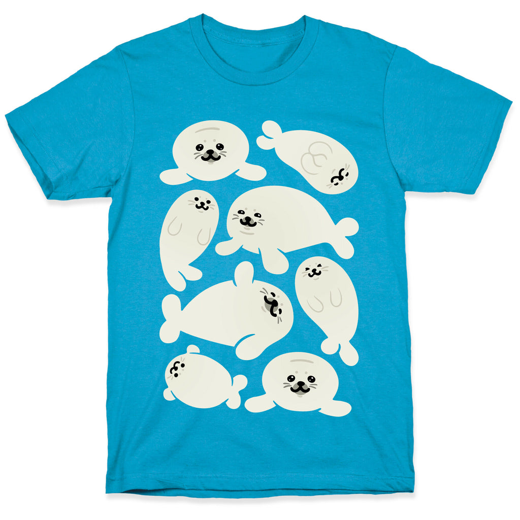Baby Seals Pattern Study Unisex Triblend Tee