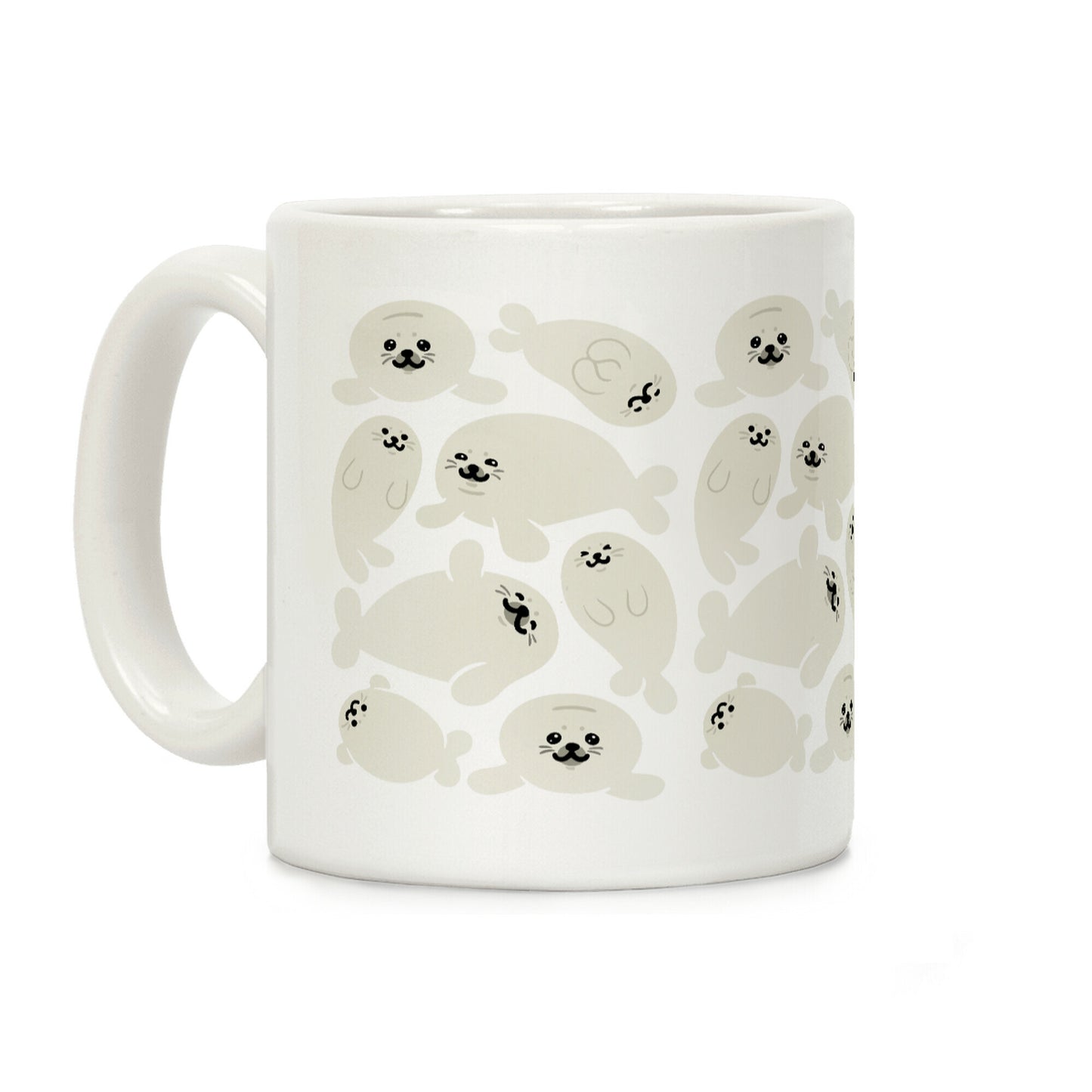 Baby Seals Pattern Study Coffee Mug