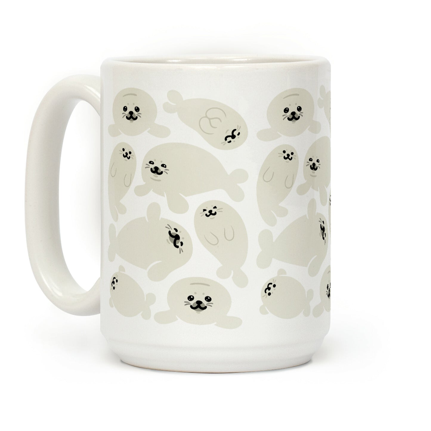 Baby Seals Pattern Study Coffee Mug