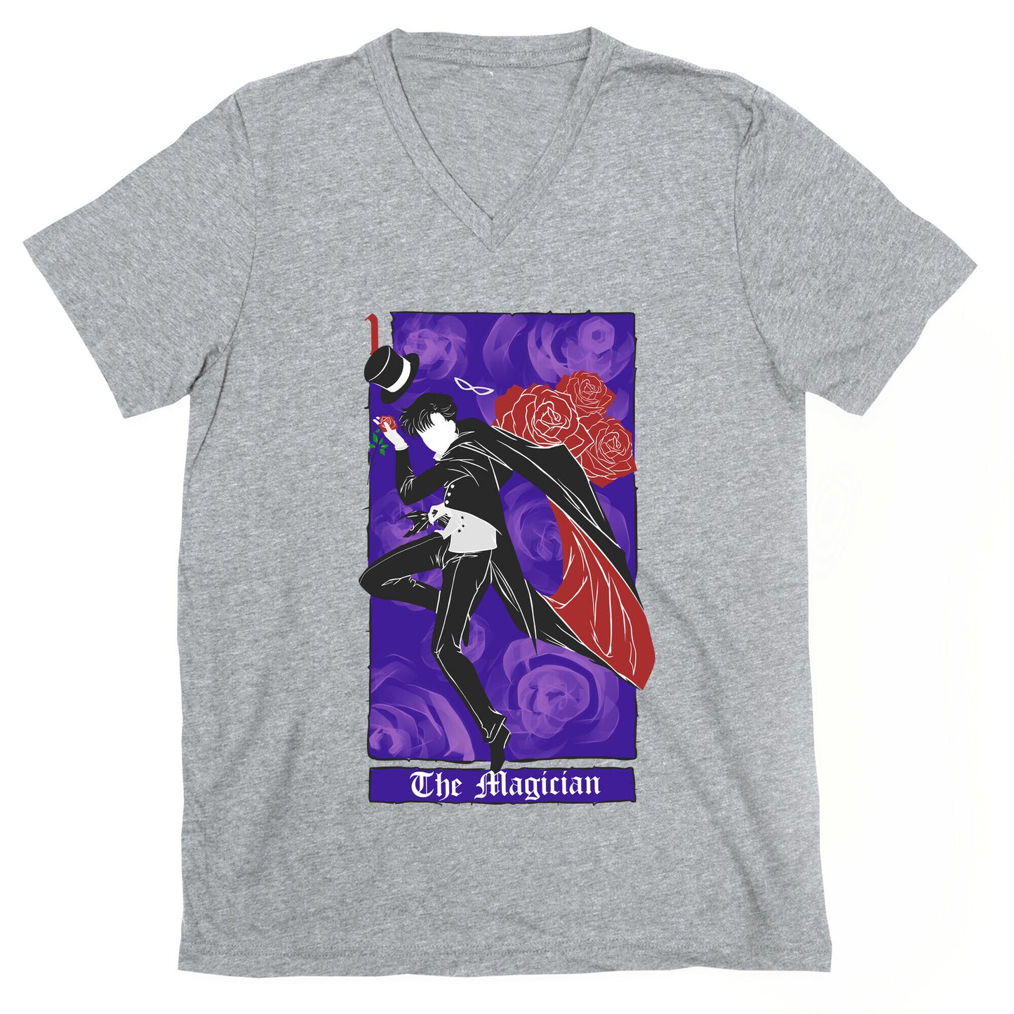 Tuxedo Mask The Magician Tarot Card V-Neck