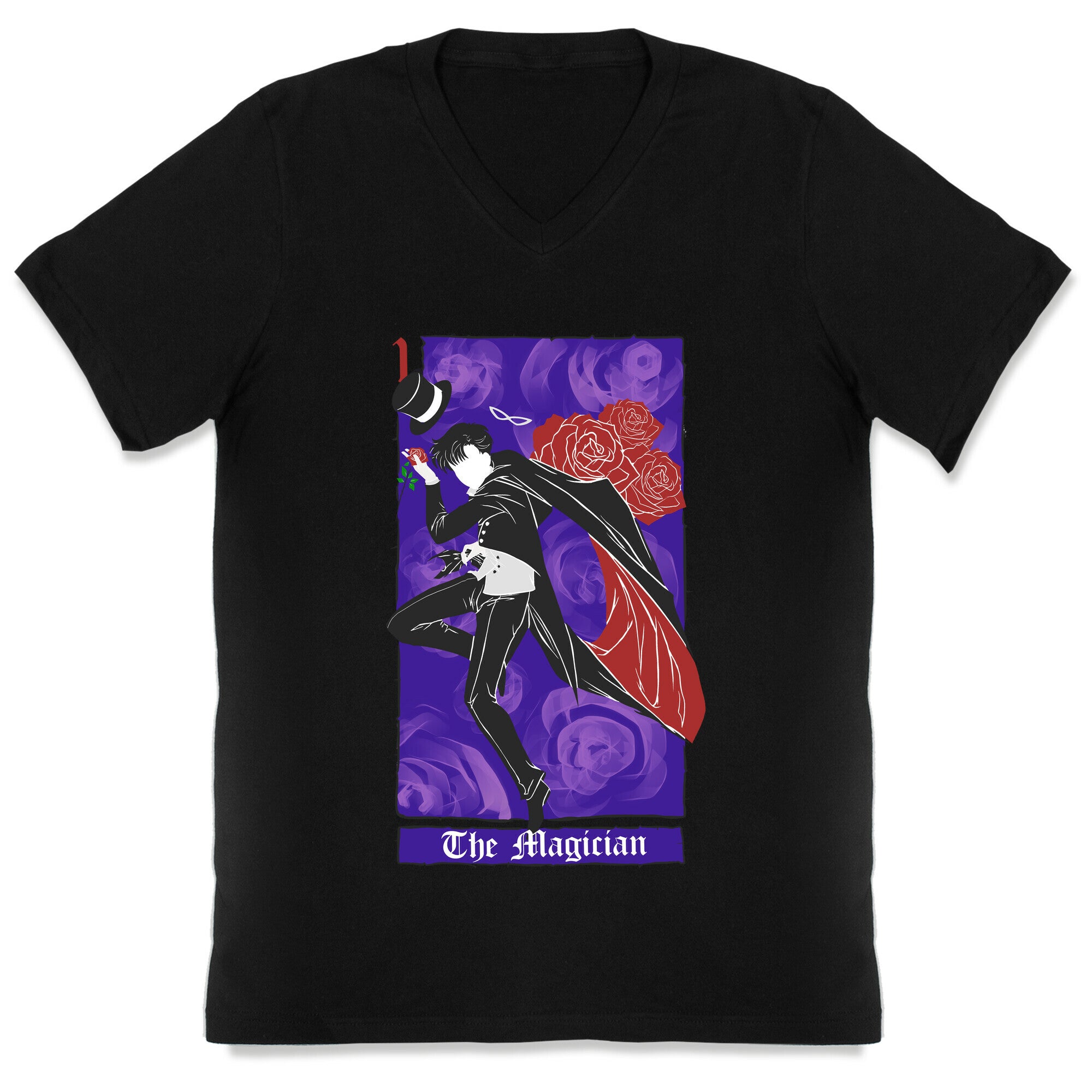 Tuxedo Mask The Magician Tarot Card V-Neck