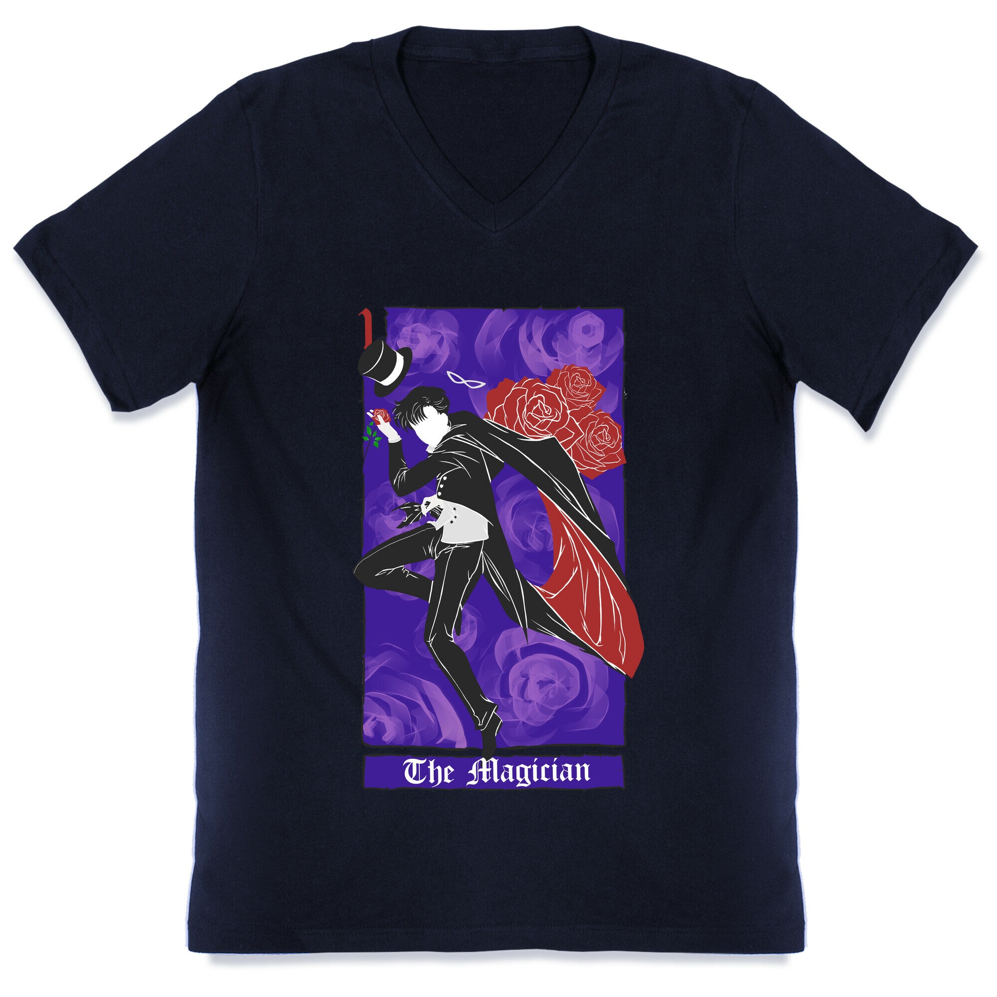 Tuxedo Mask The Magician Tarot Card V-Neck