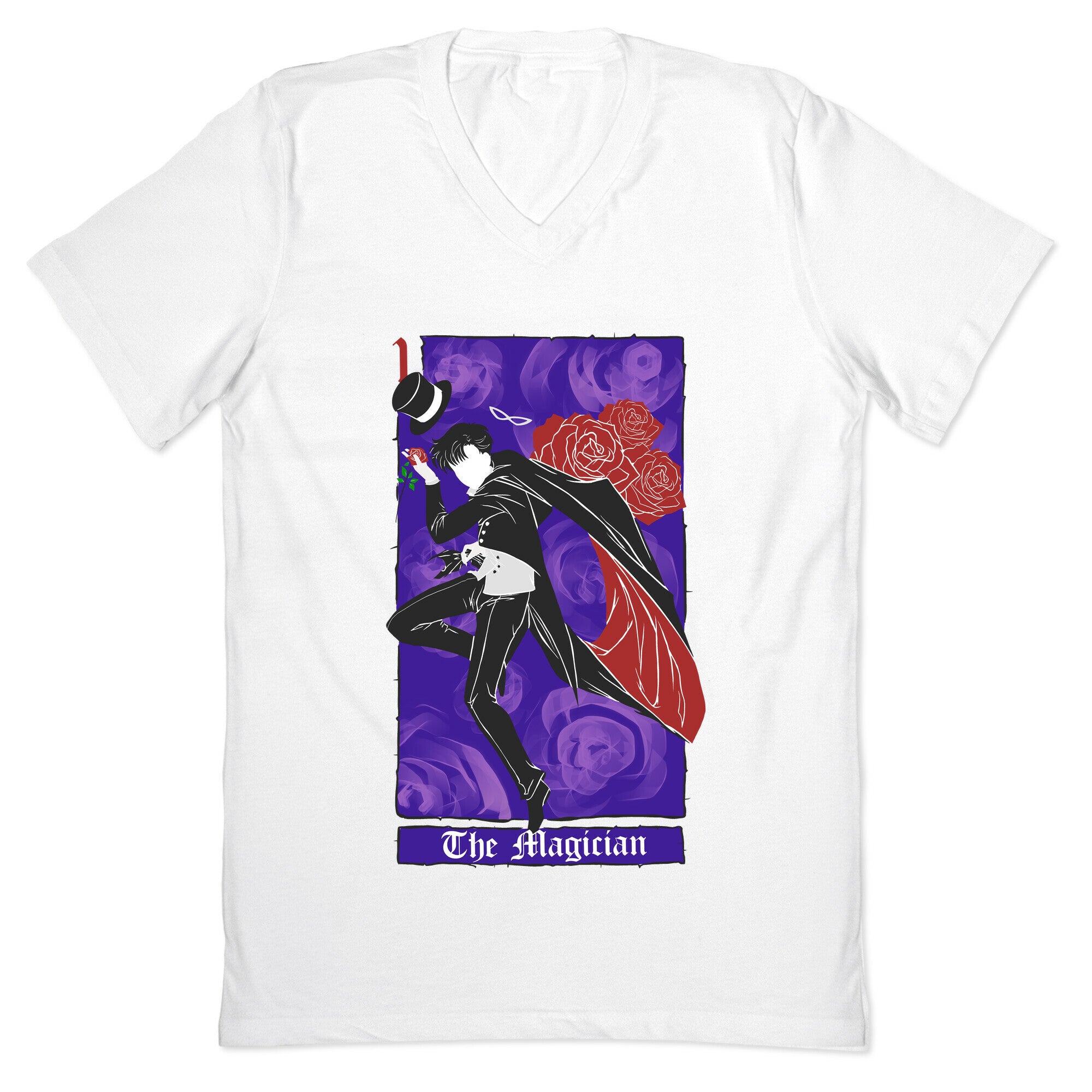 Tuxedo Mask The Magician Tarot Card V-Neck