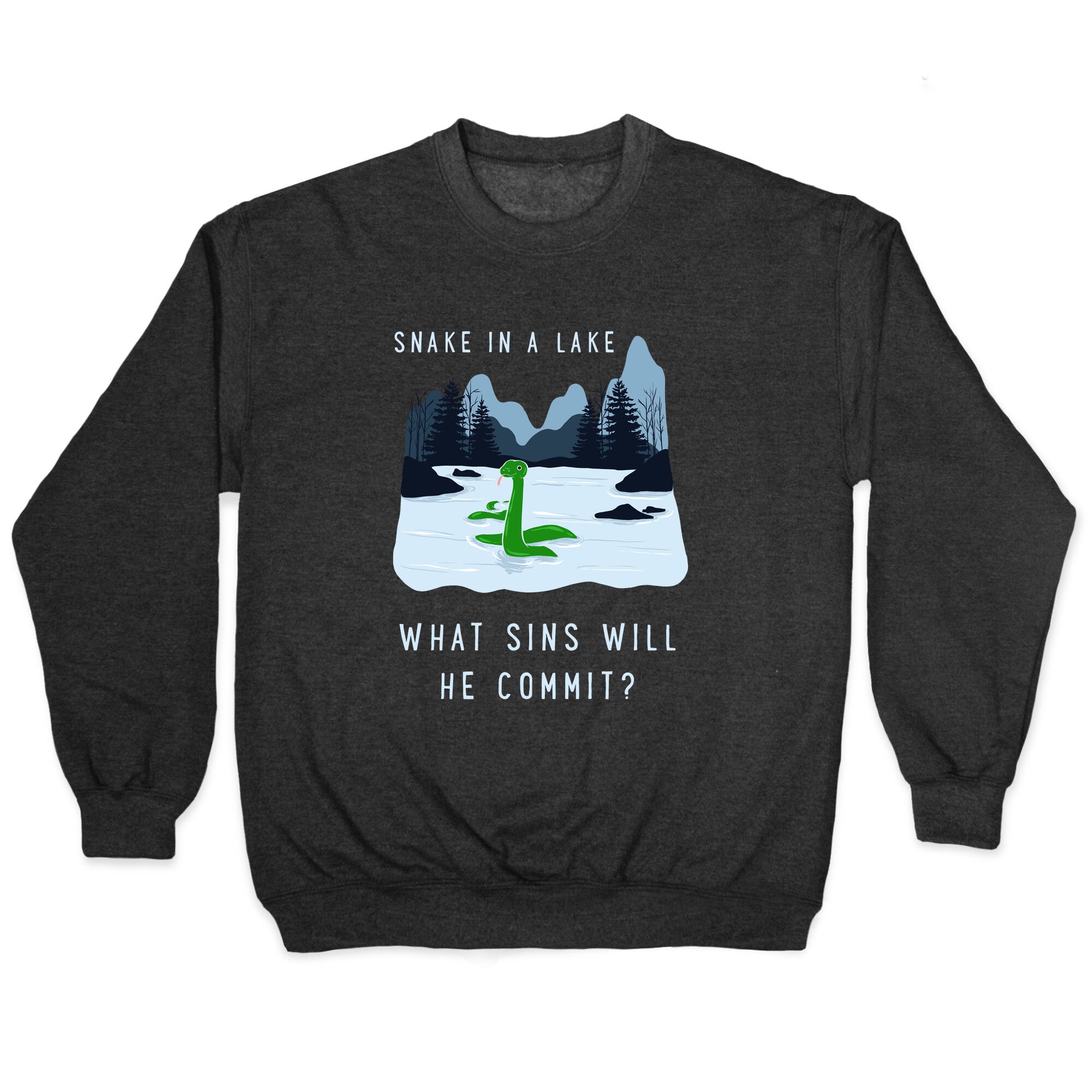 Snake In a Lake Crewneck Sweatshirt