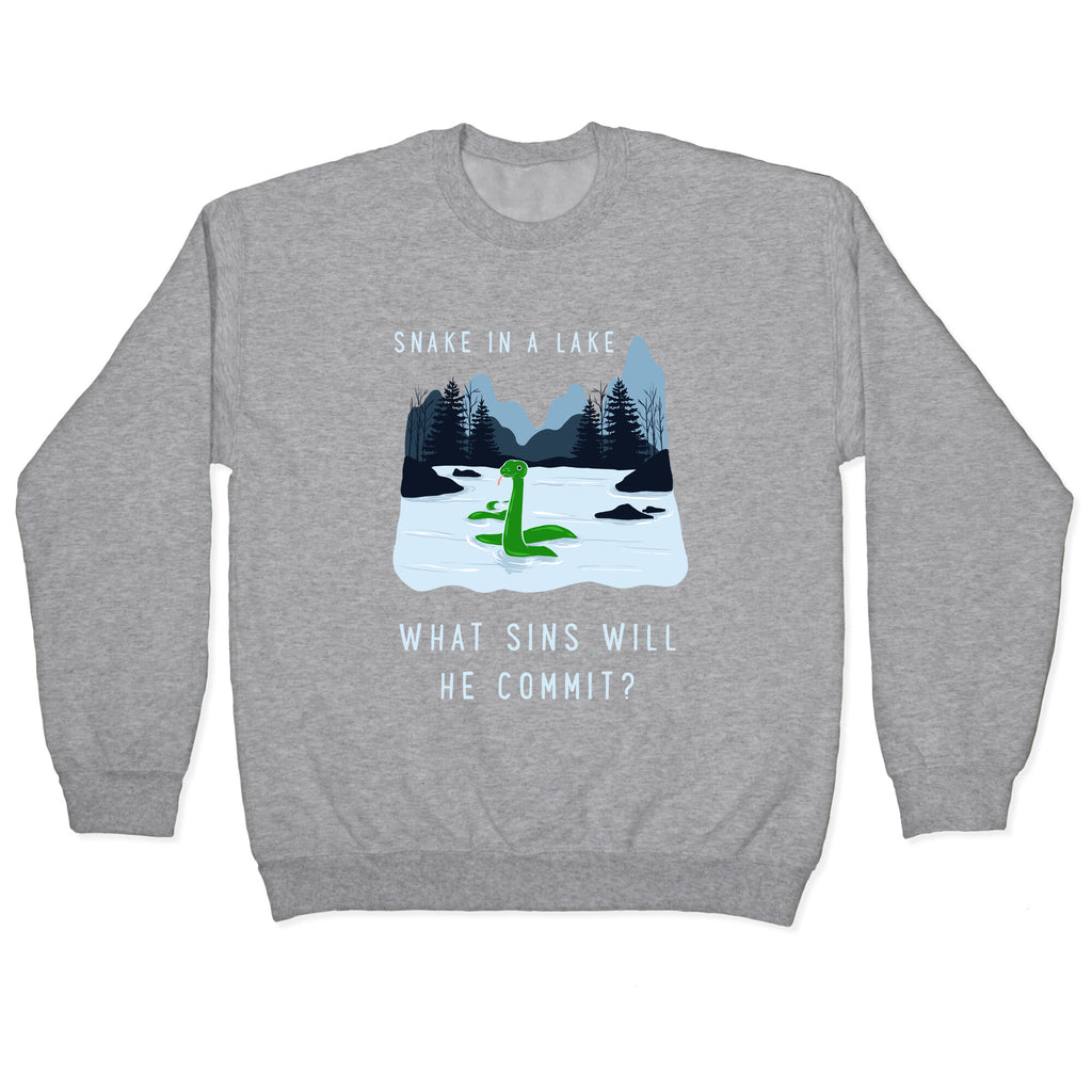 Snake In a Lake Crewneck Sweatshirt