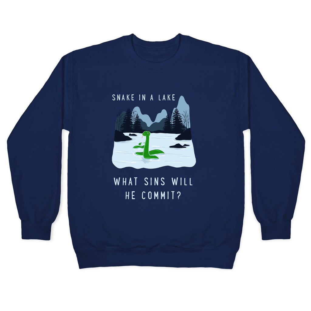 Snake In a Lake Crewneck Sweatshirt