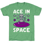 Ace In Space Alien Parody Unisex Triblend Tee