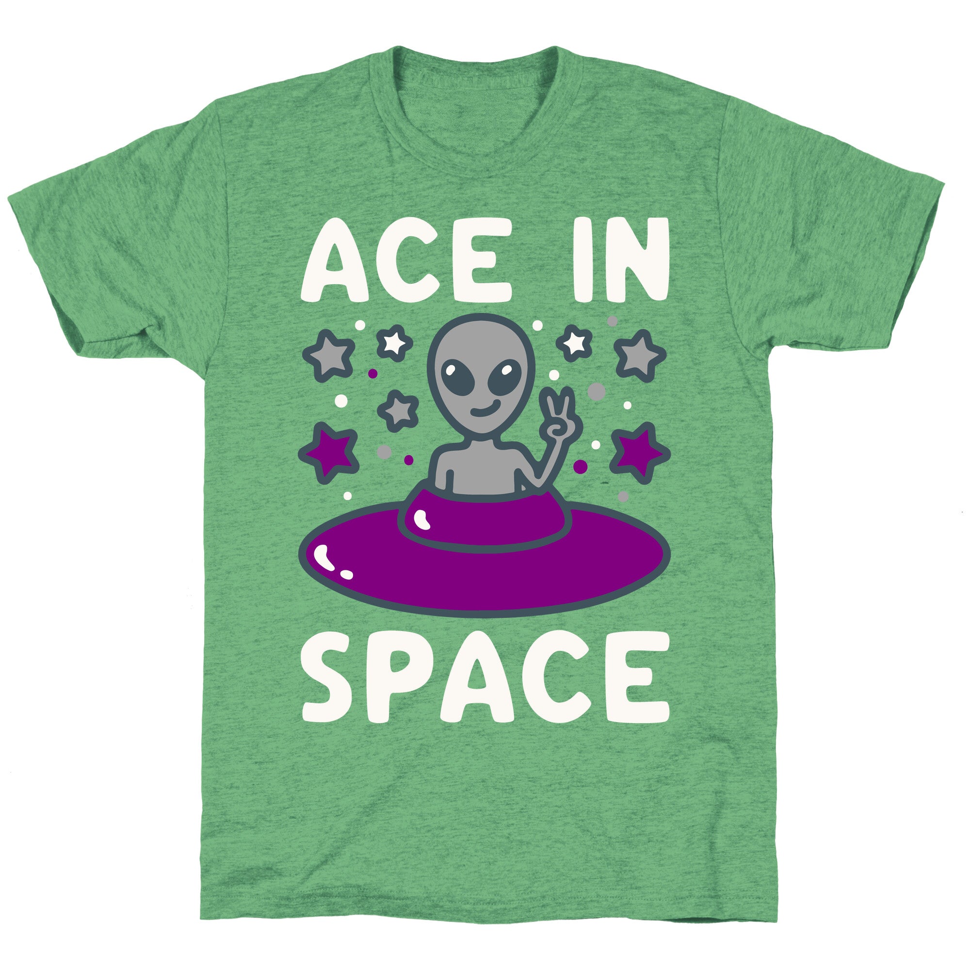 Ace In Space Alien Parody Unisex Triblend Tee