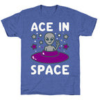 Ace In Space Alien Parody Unisex Triblend Tee
