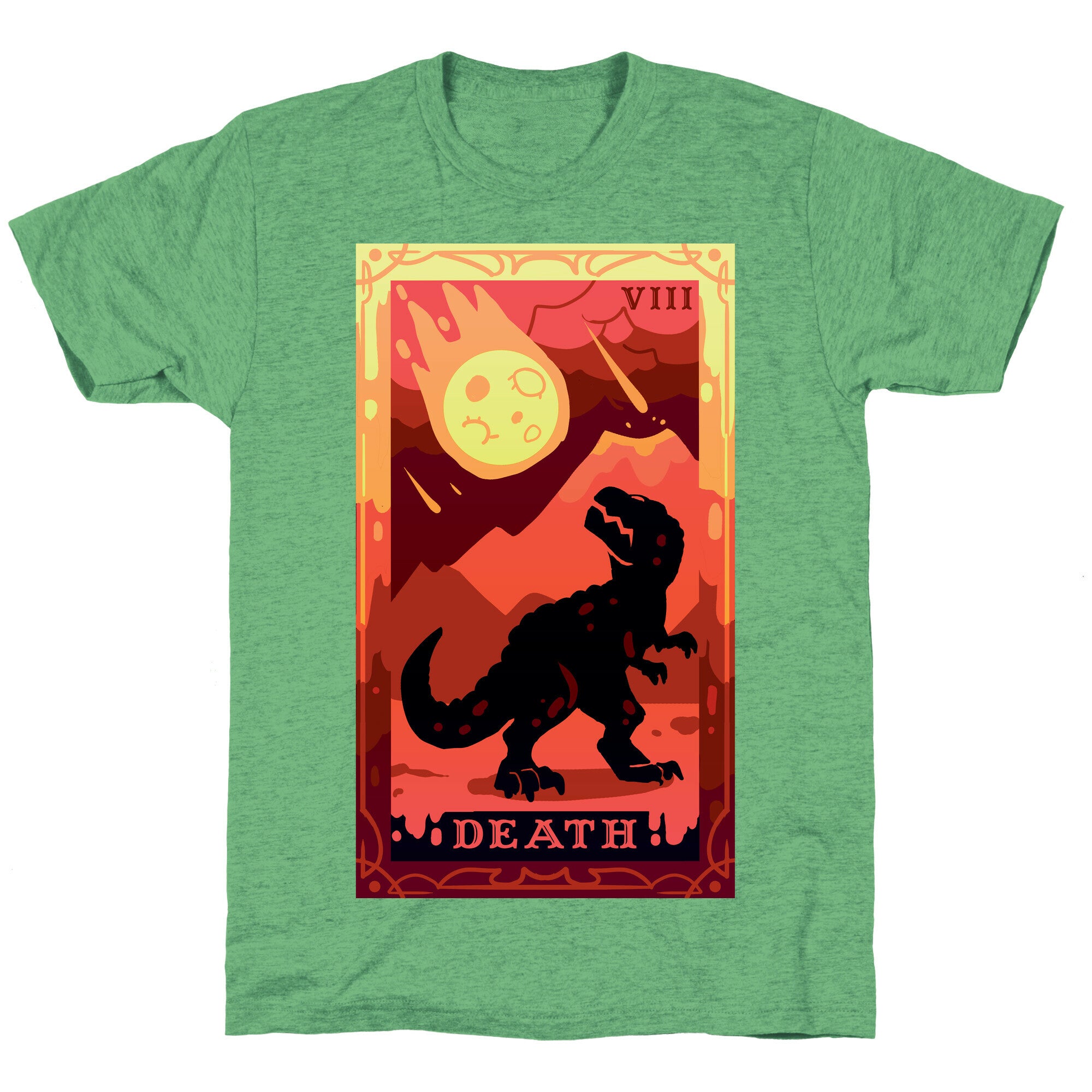 Death Dino Tarot Unisex Triblend Tee