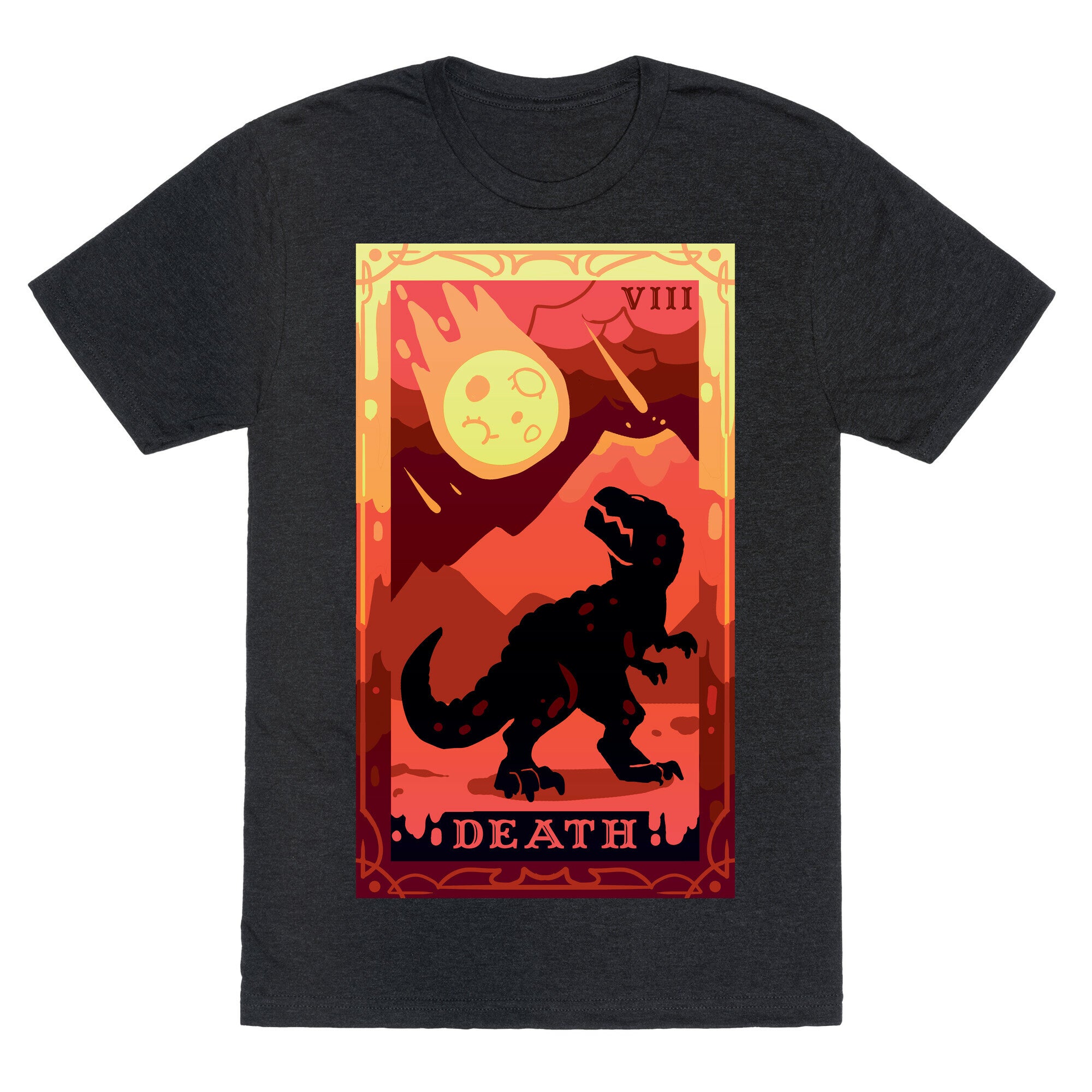 Death Dino Tarot Unisex Triblend Tee