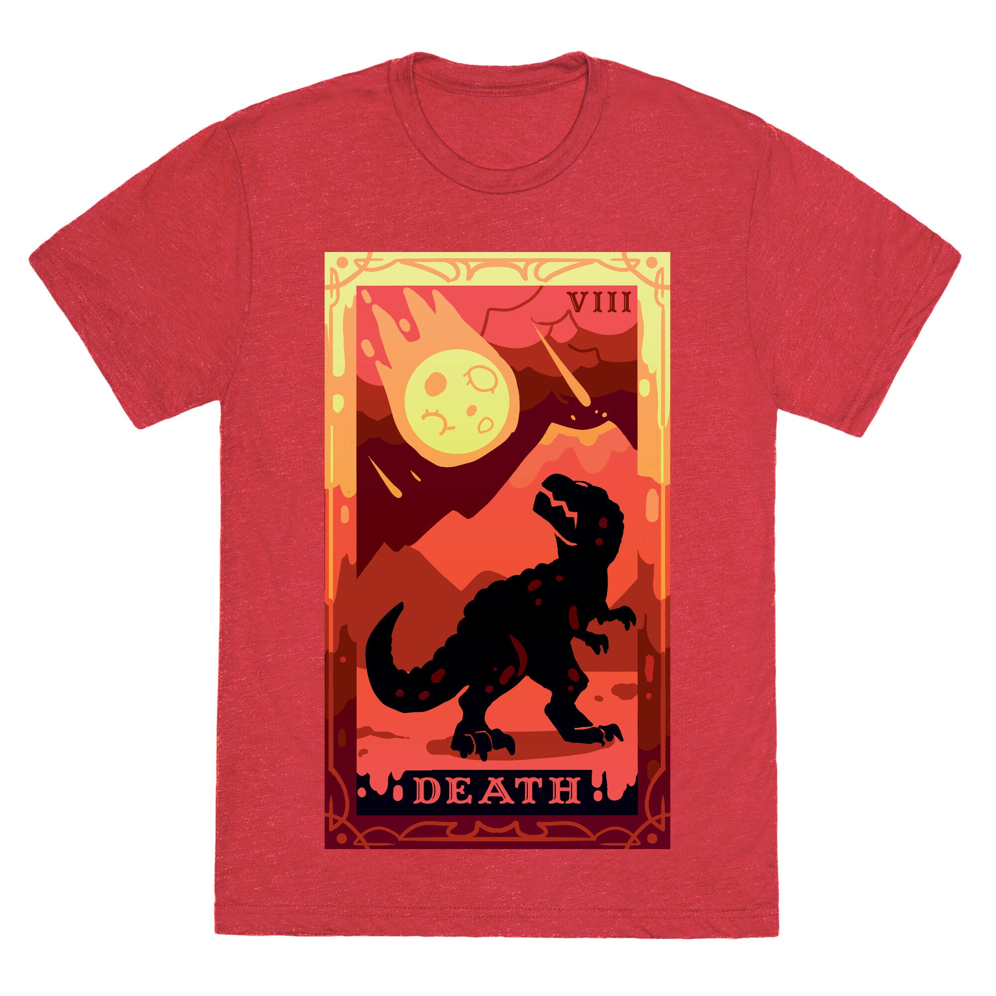 Death Dino Tarot Unisex Triblend Tee
