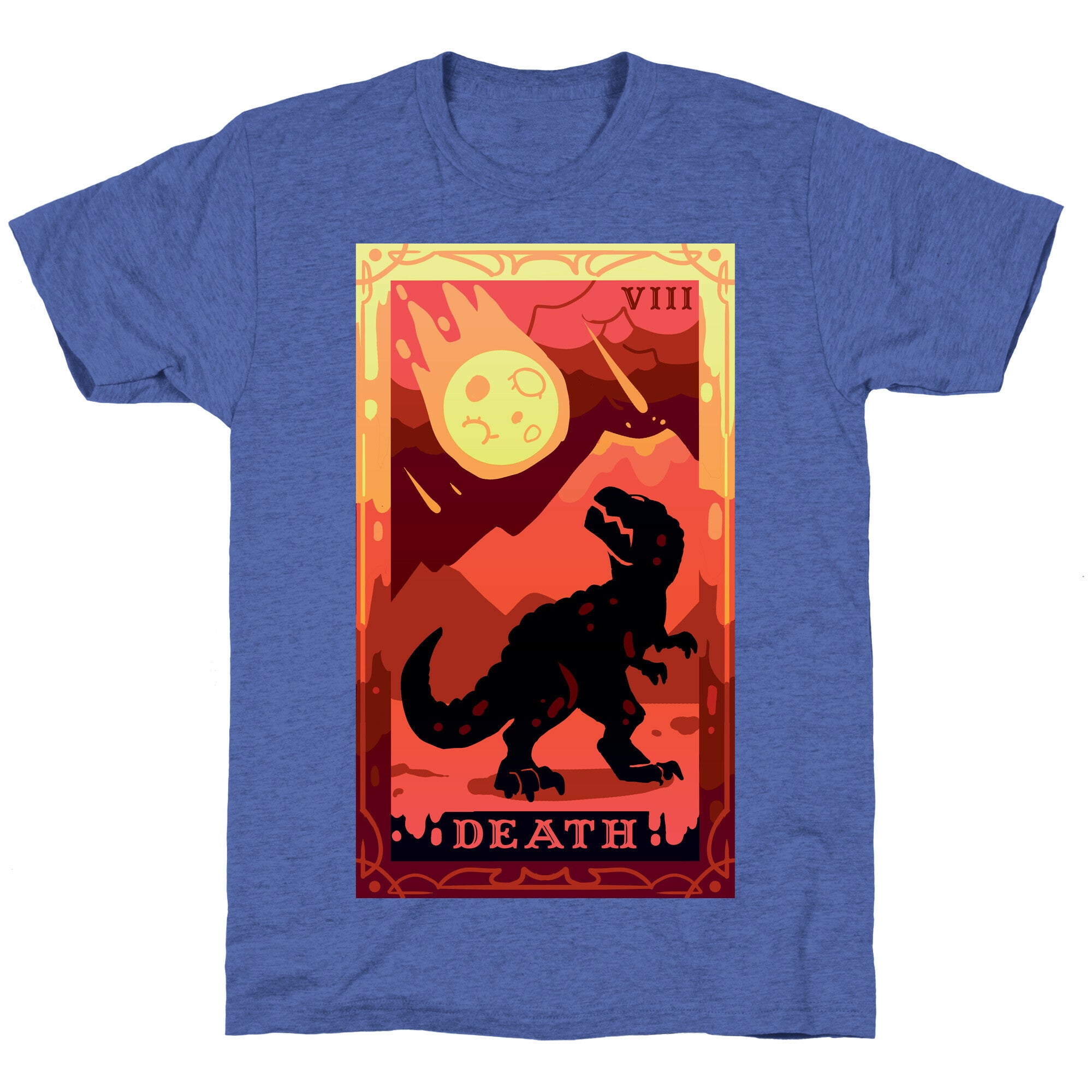 Death Dino Tarot Unisex Triblend Tee