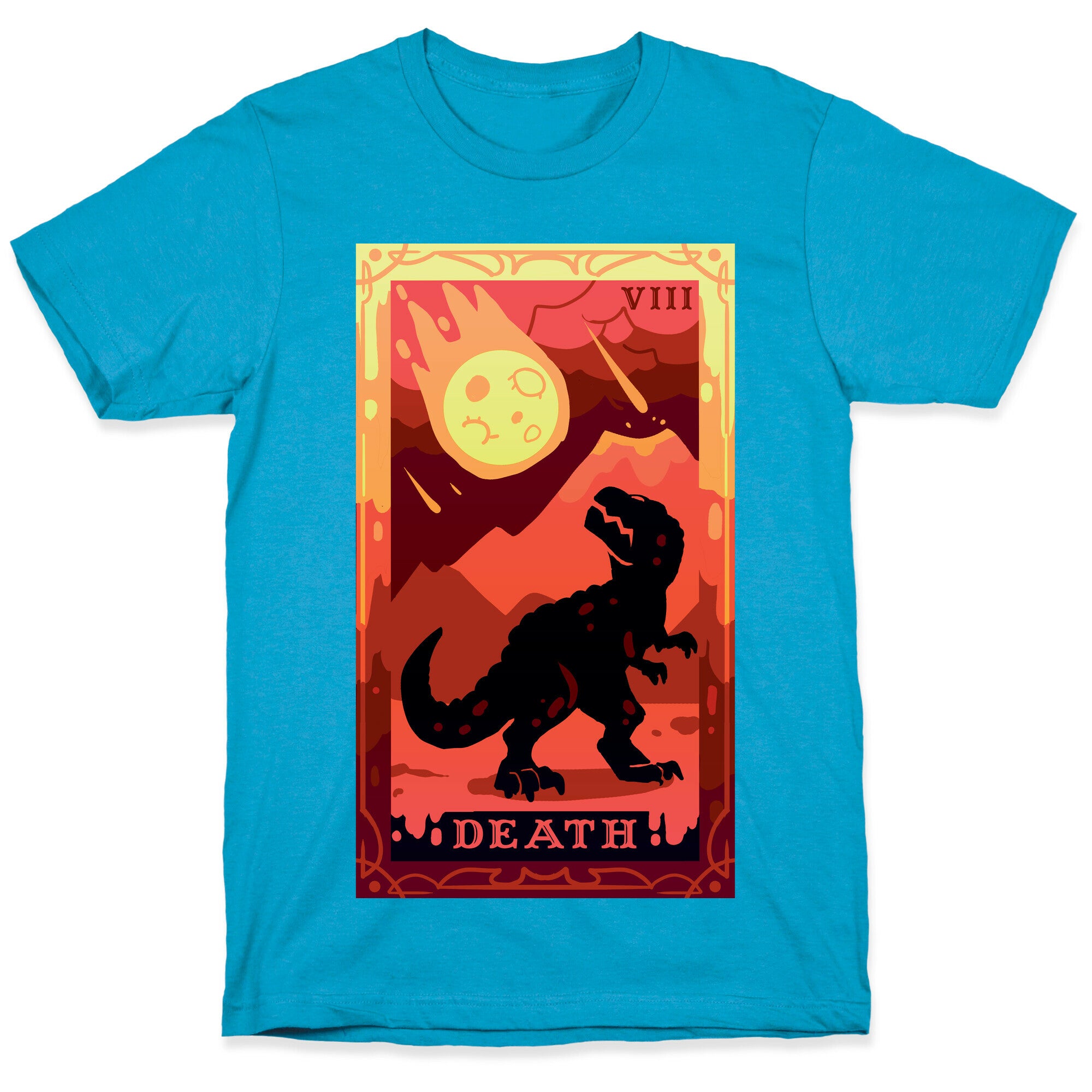 Death Dino Tarot Unisex Triblend Tee