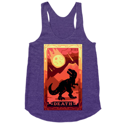 Death Dino Tarot Racerback Tank