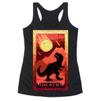 Death Dino Tarot Racerback Tank