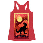 Death Dino Tarot Racerback Tank