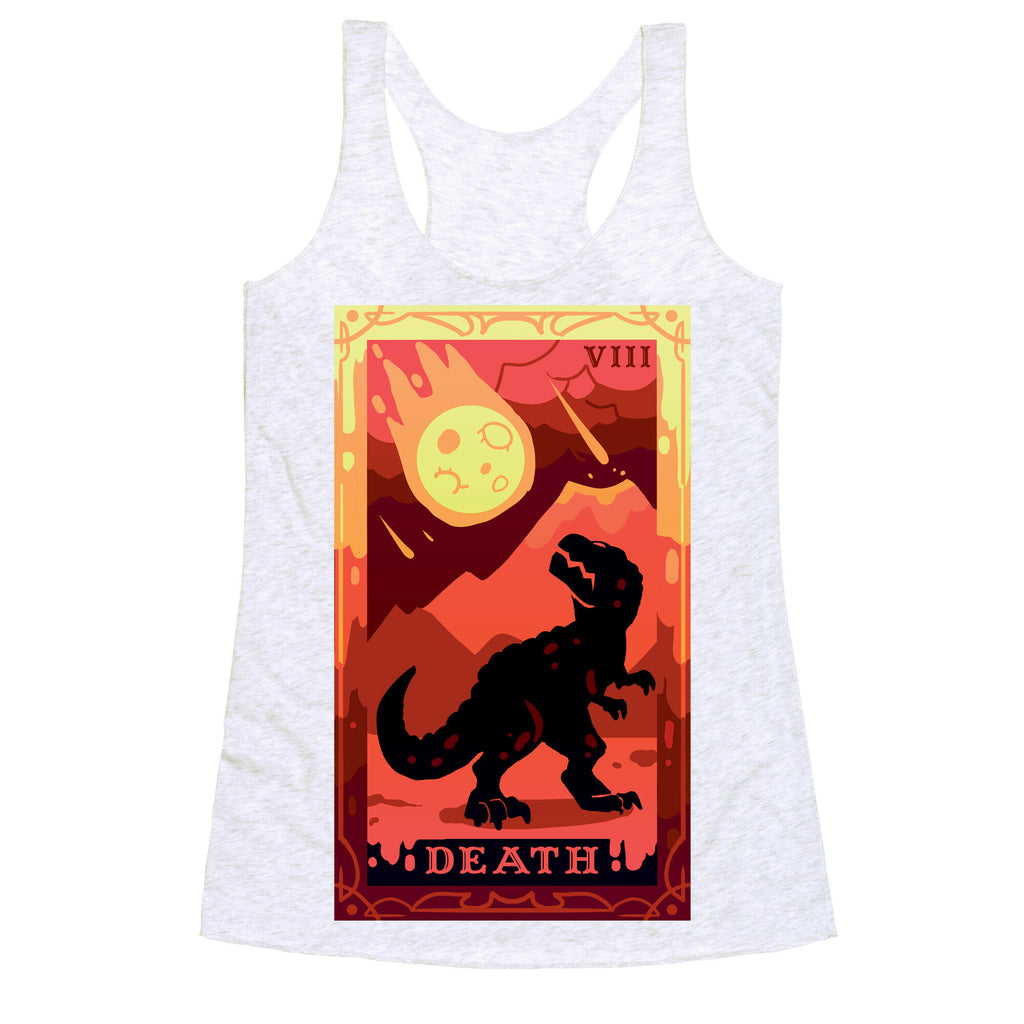 Death Dino Tarot Racerback Tank