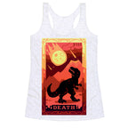 Death Dino Tarot Racerback Tank