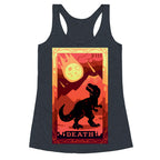 Death Dino Tarot Racerback Tank