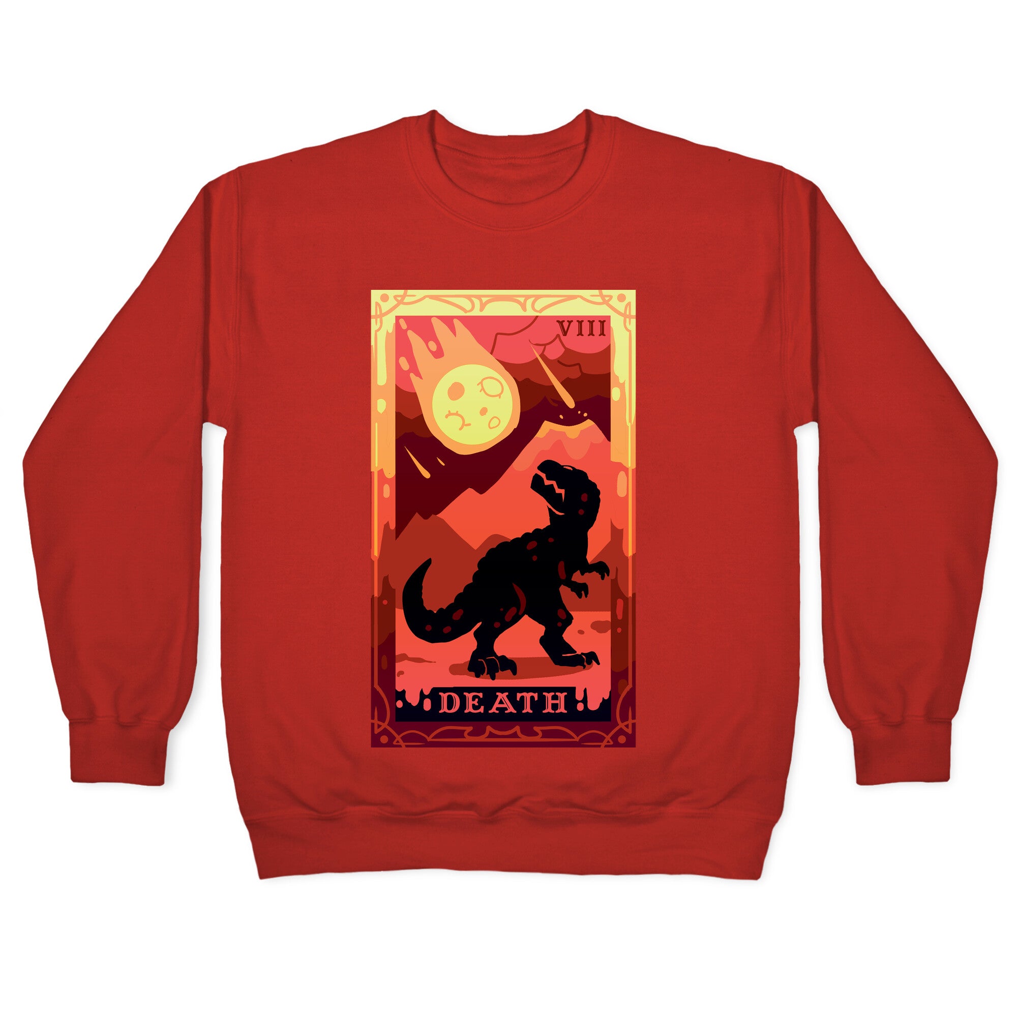 Death Dino Tarot Crewneck Sweatshirt