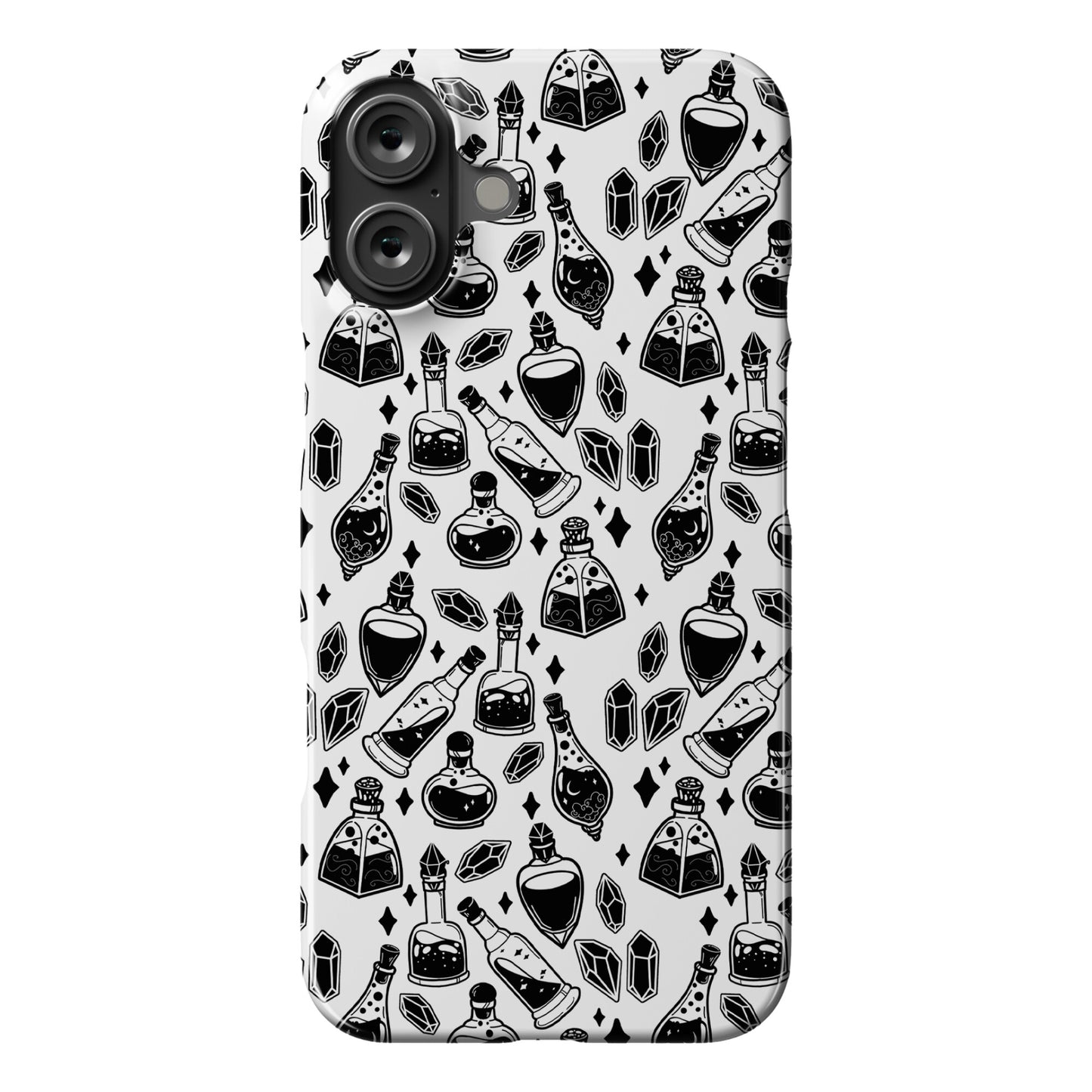 Black On White Potions Pattern Phone Case