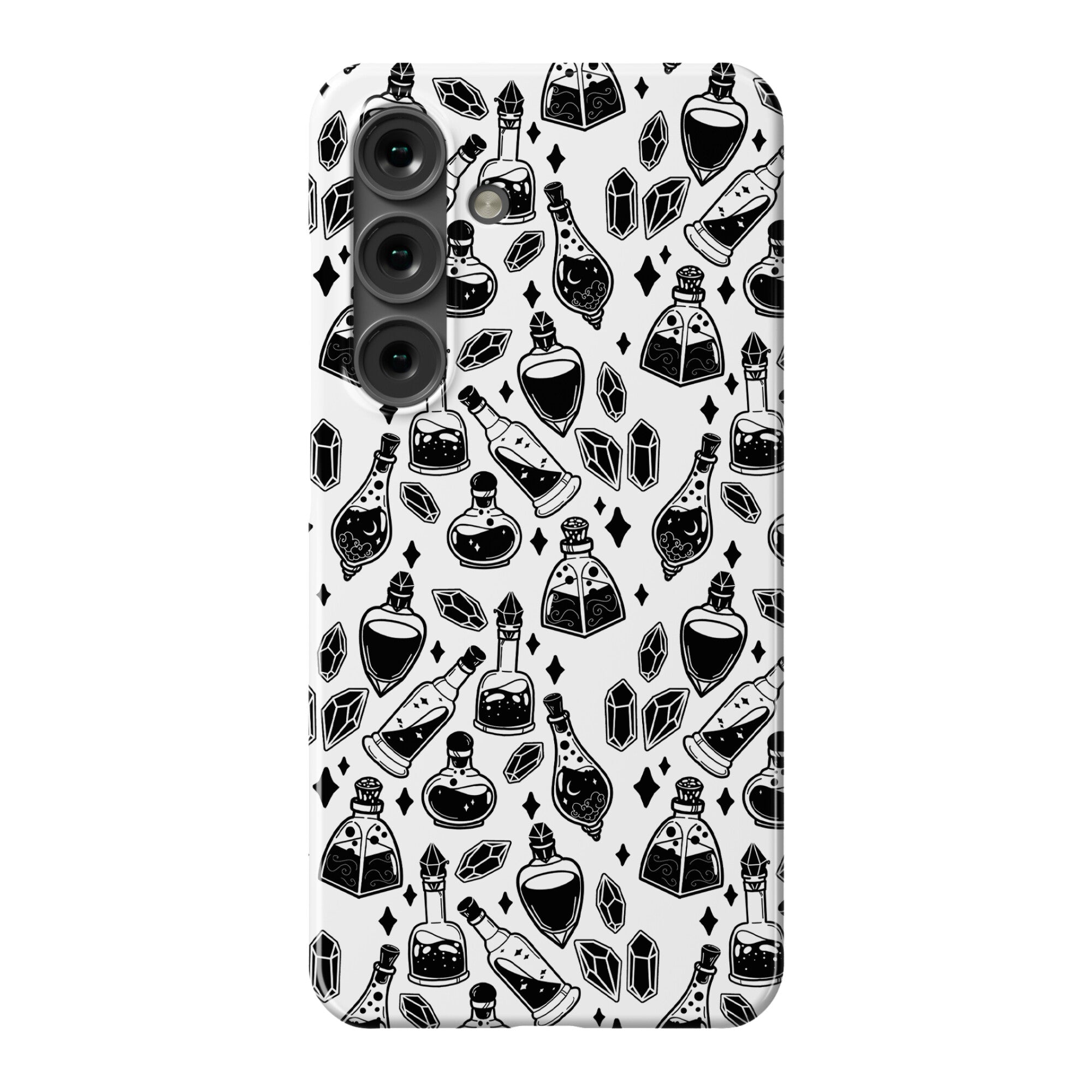 Black On White Potions Pattern Phone Case