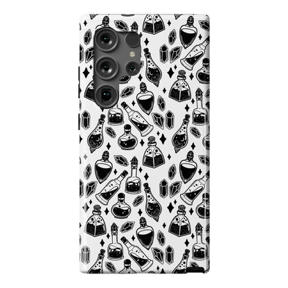 Black On White Potions Pattern Phone Case