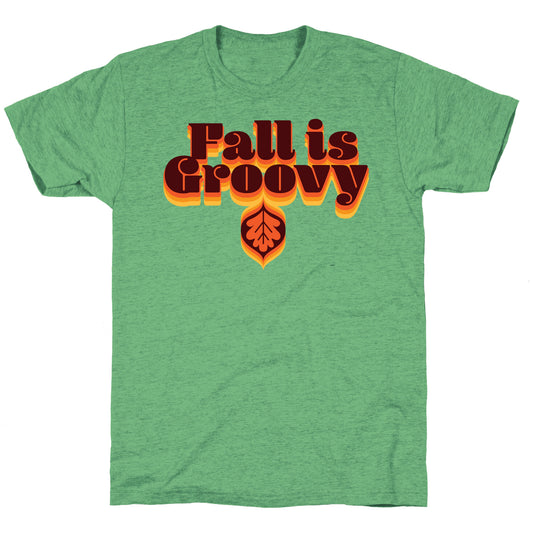 Fall Is Groovy Unisex Triblend Tee