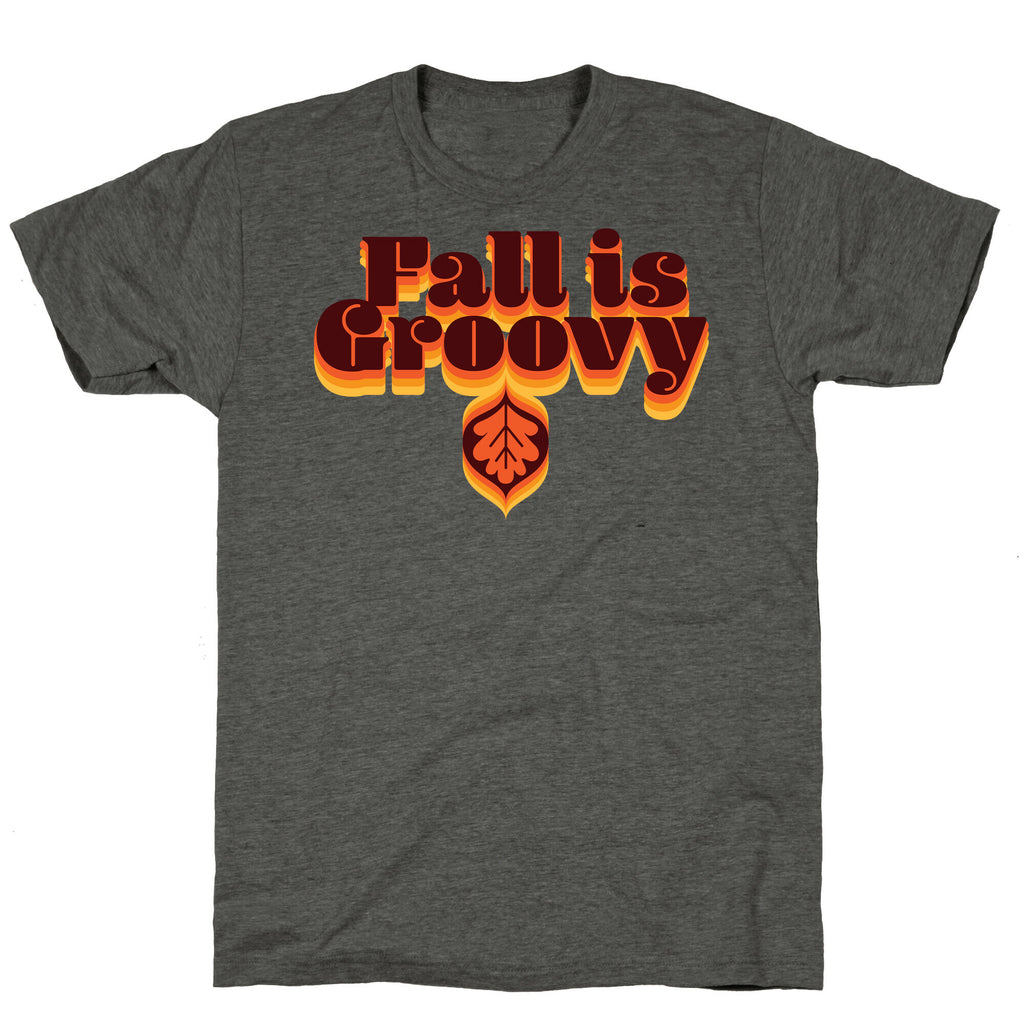 Fall Is Groovy Unisex Triblend Tee