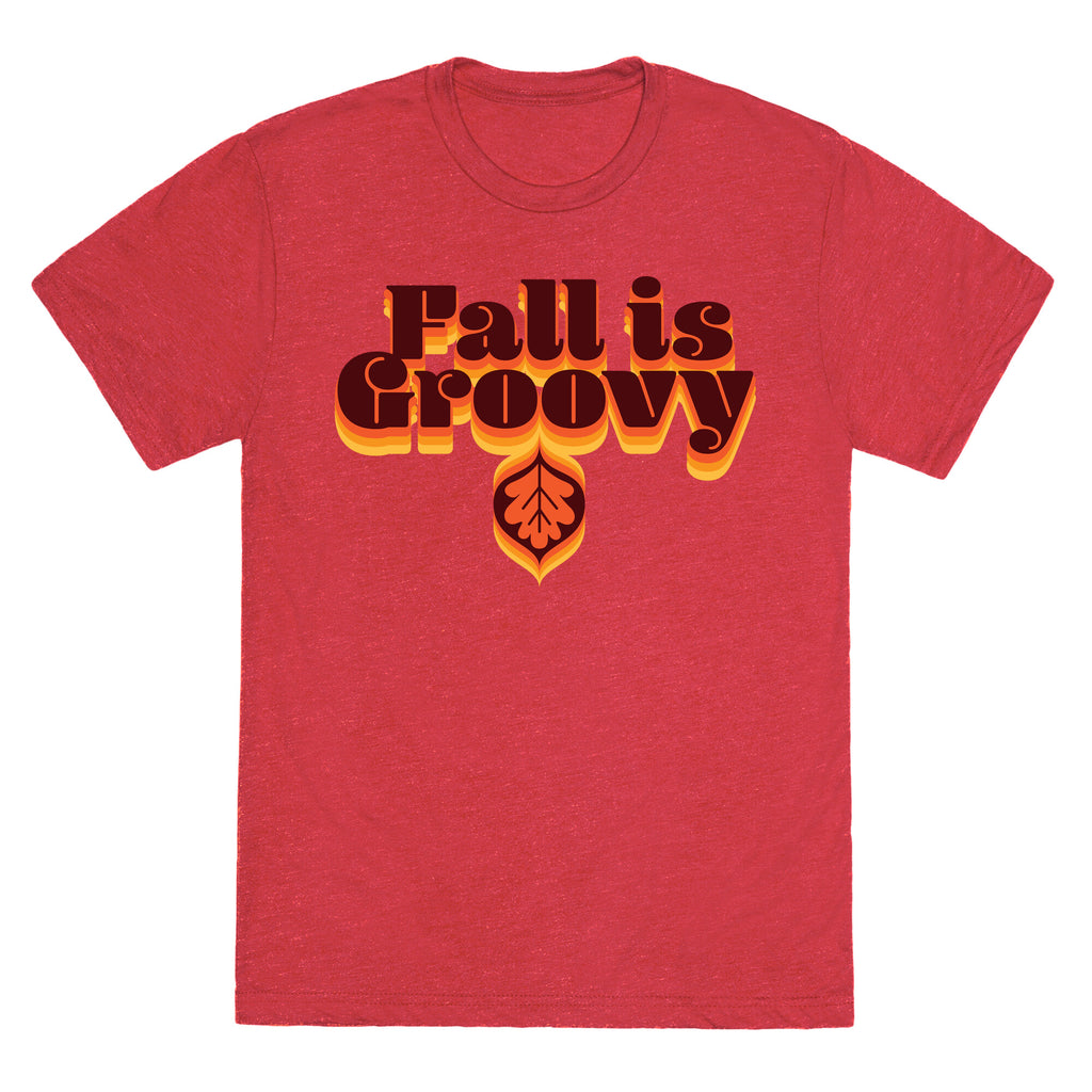 Fall Is Groovy Unisex Triblend Tee