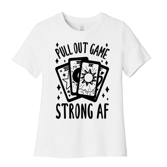 Tarot Pull Out Game Strong AF Women's Cotton Tee