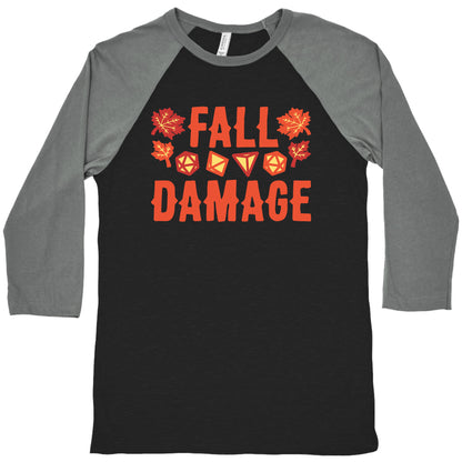 Fall Damage  Baseball Tee