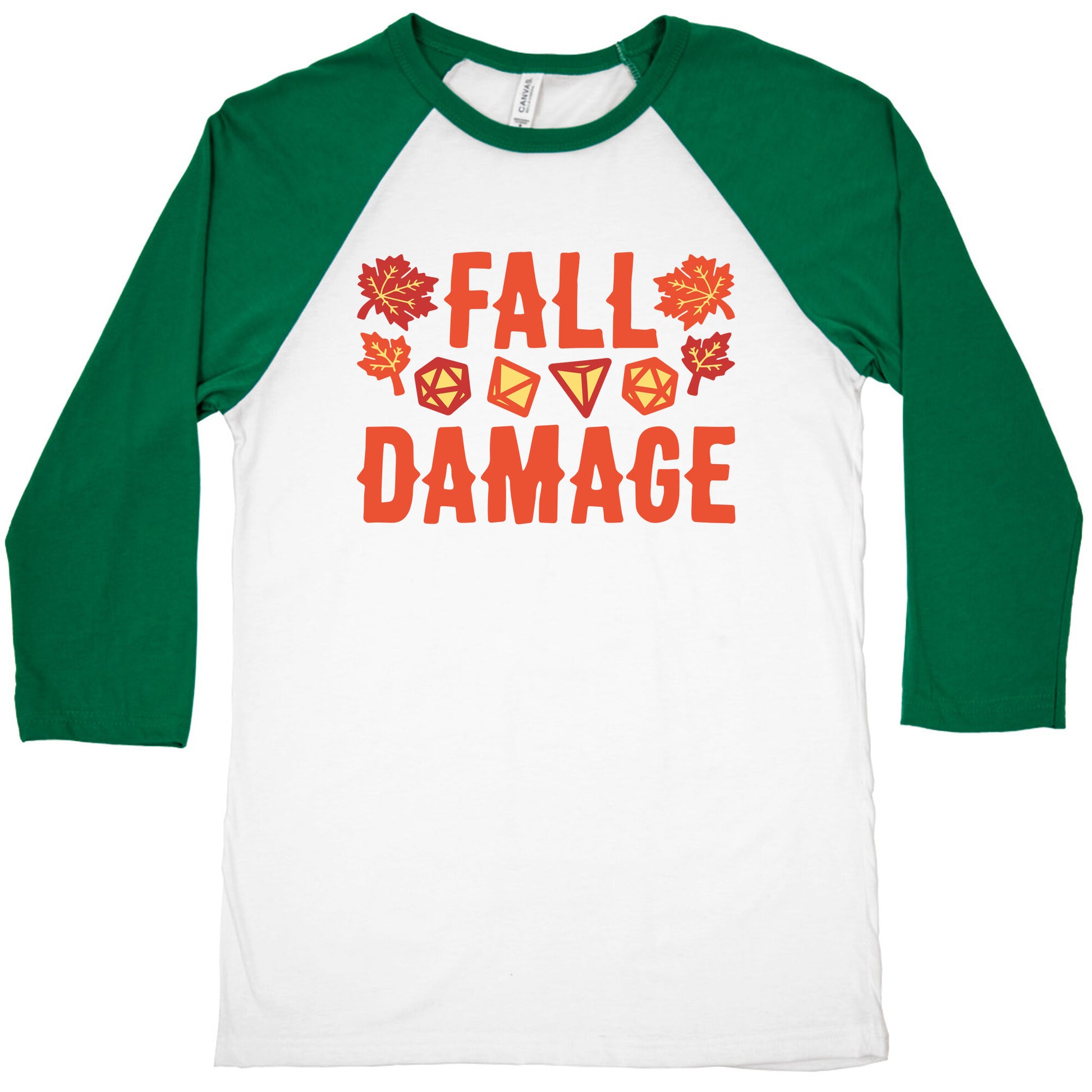 Fall Damage  Baseball Tee