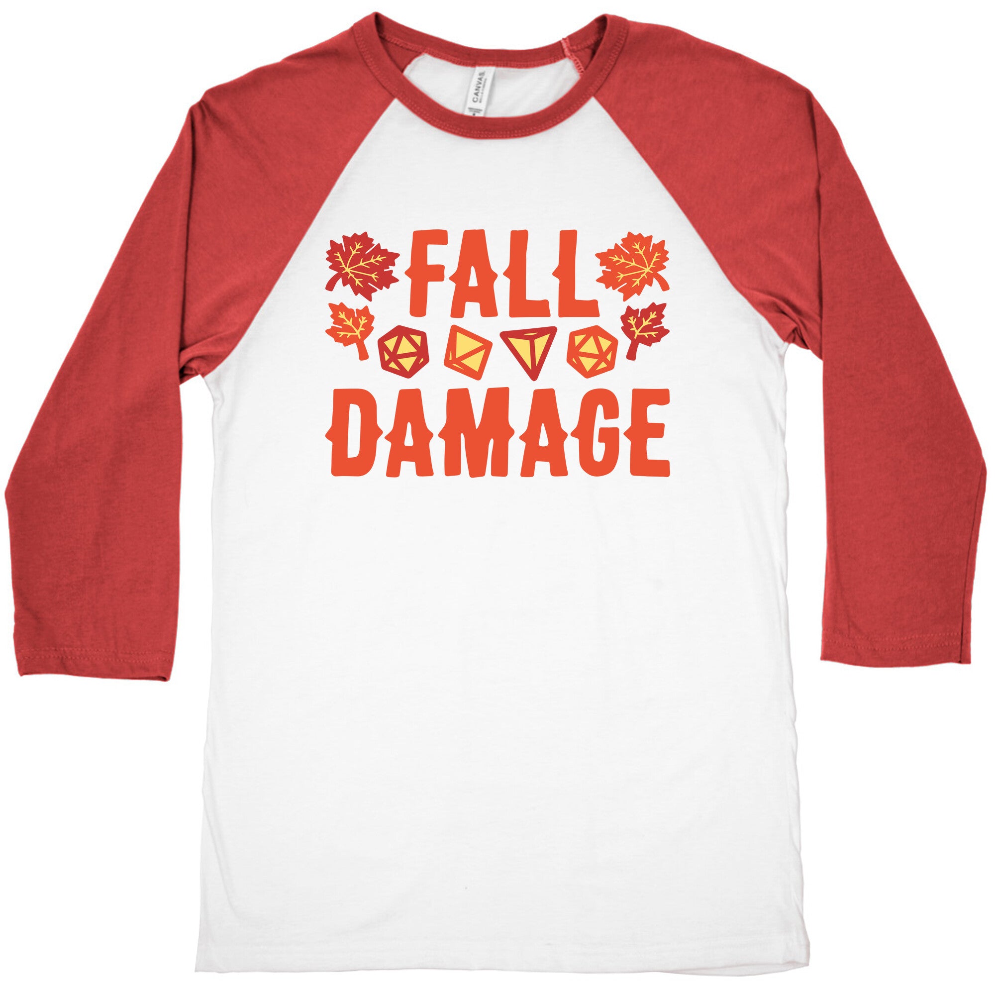 Fall Damage  Baseball Tee