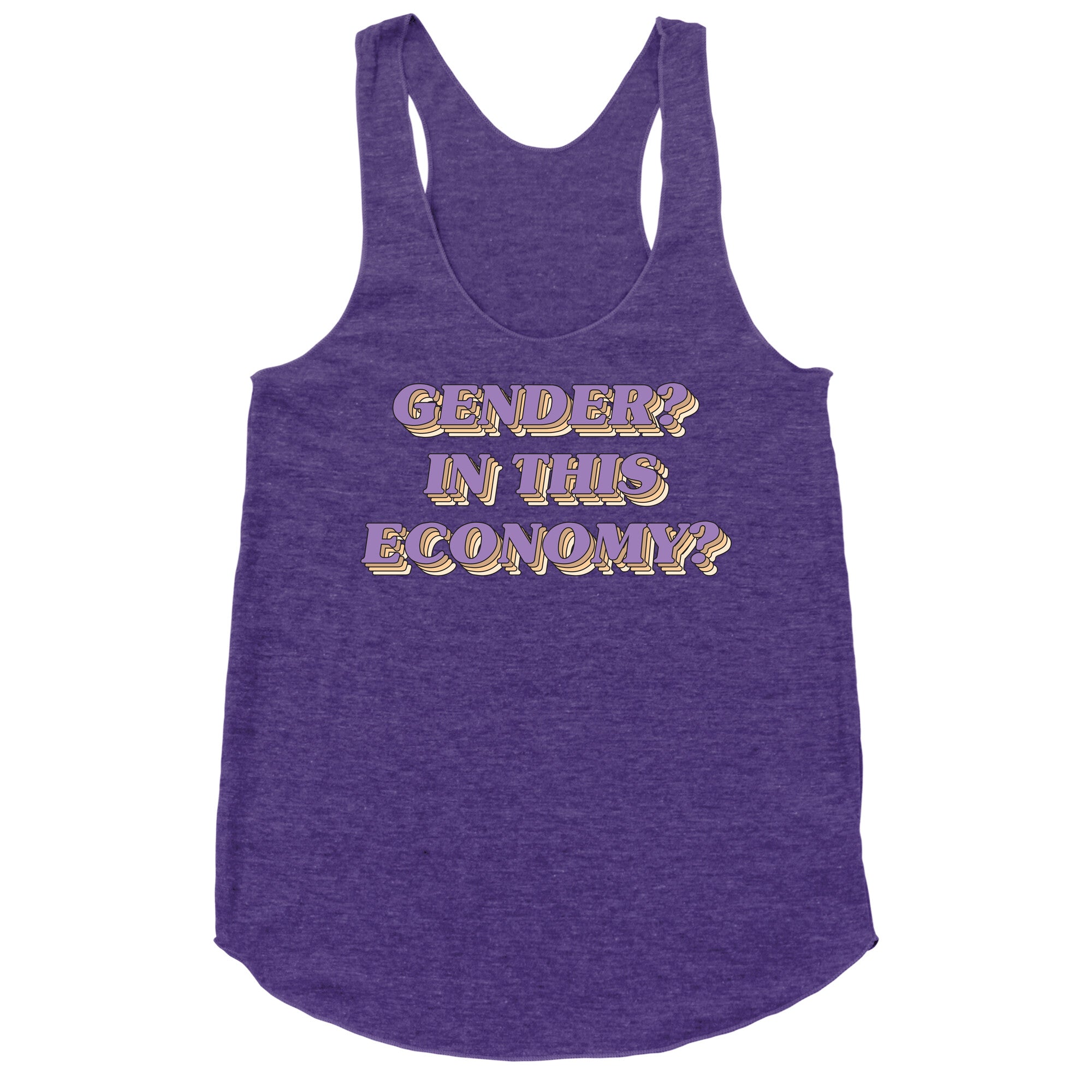 Gender? In This Economy? Racerback Tank