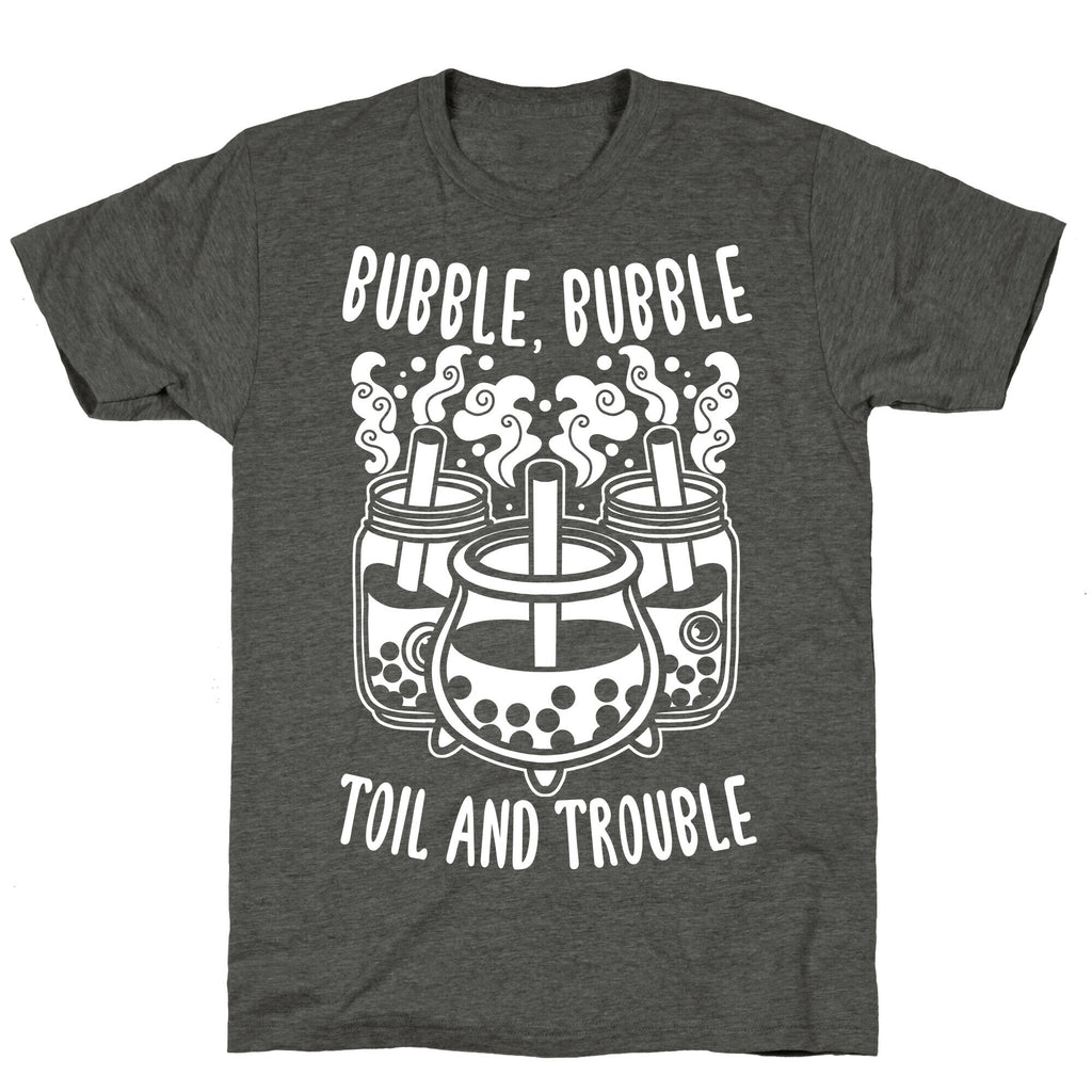 Bubble, Bubble Toil And Trouble Boba Unisex Triblend Tee