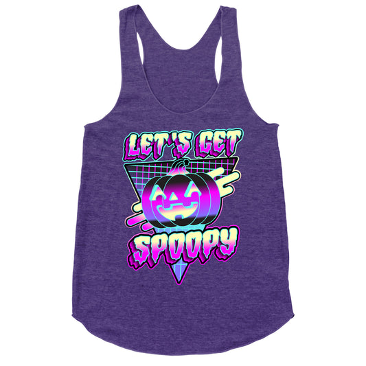 Retrowave Let's Get Spoopy Racerback Tank