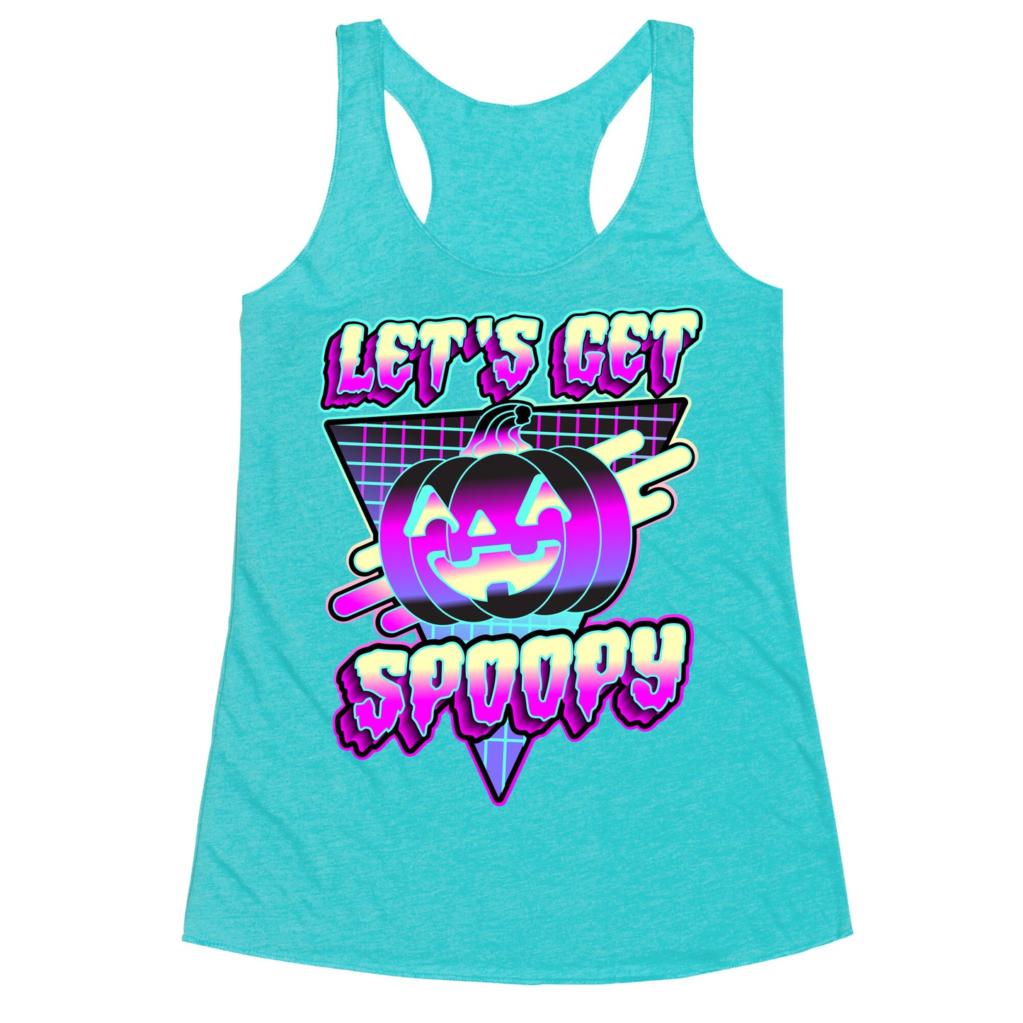 Retrowave Let's Get Spoopy Racerback Tank